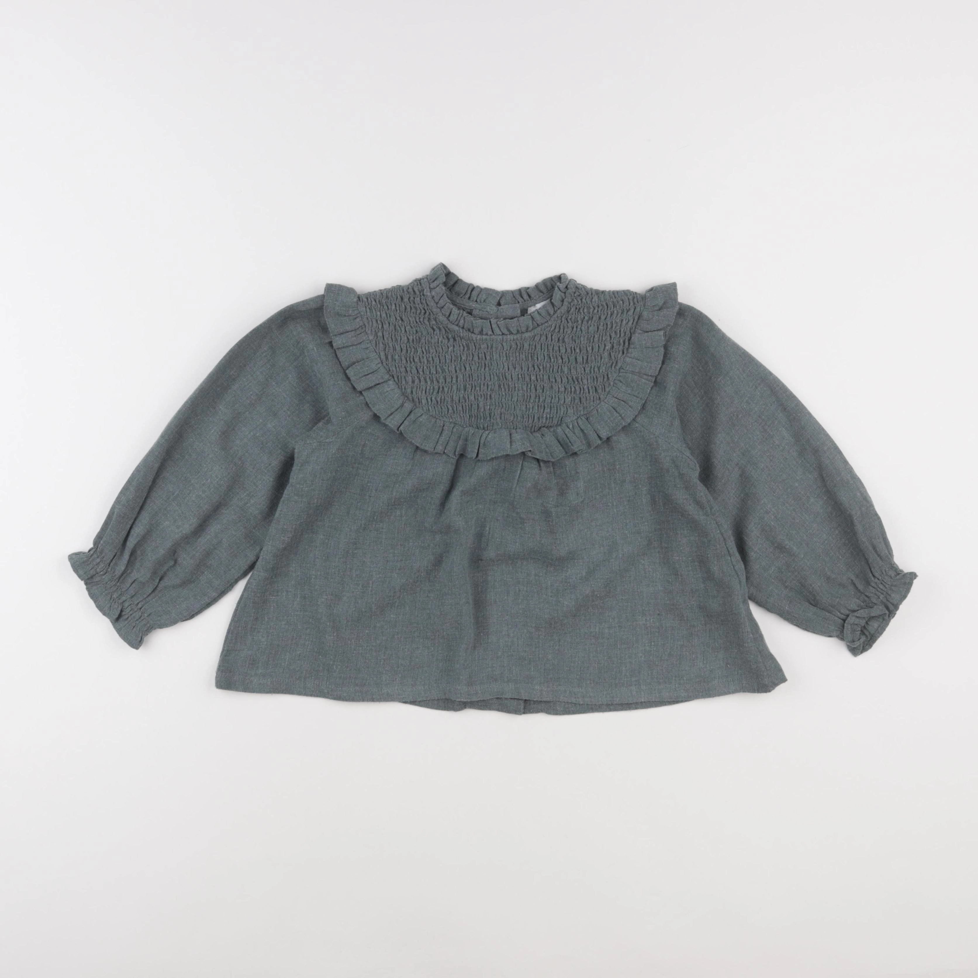Vertbaudet - blouse vert - 3 ans
