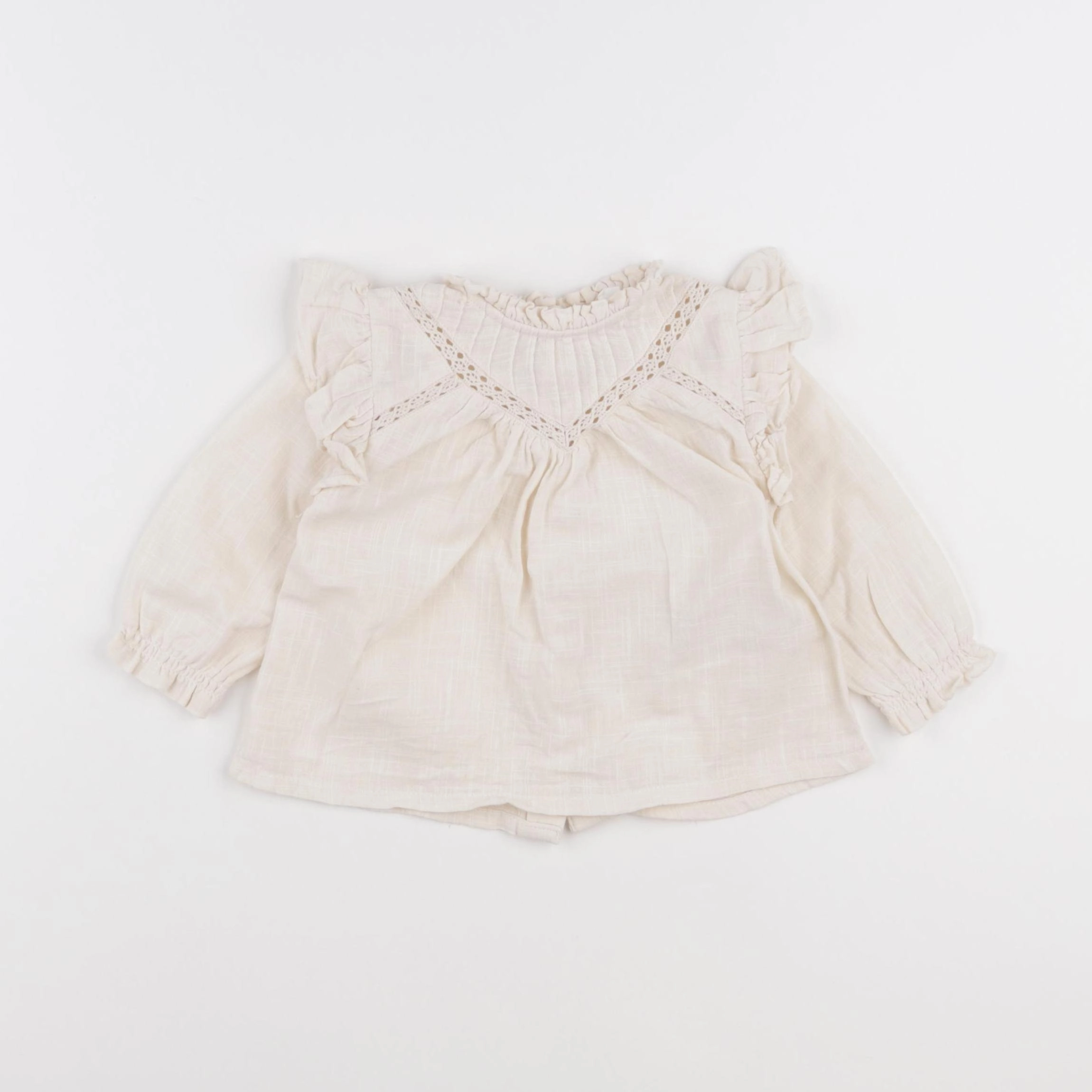 Vertbaudet - blouse beige - 6 mois