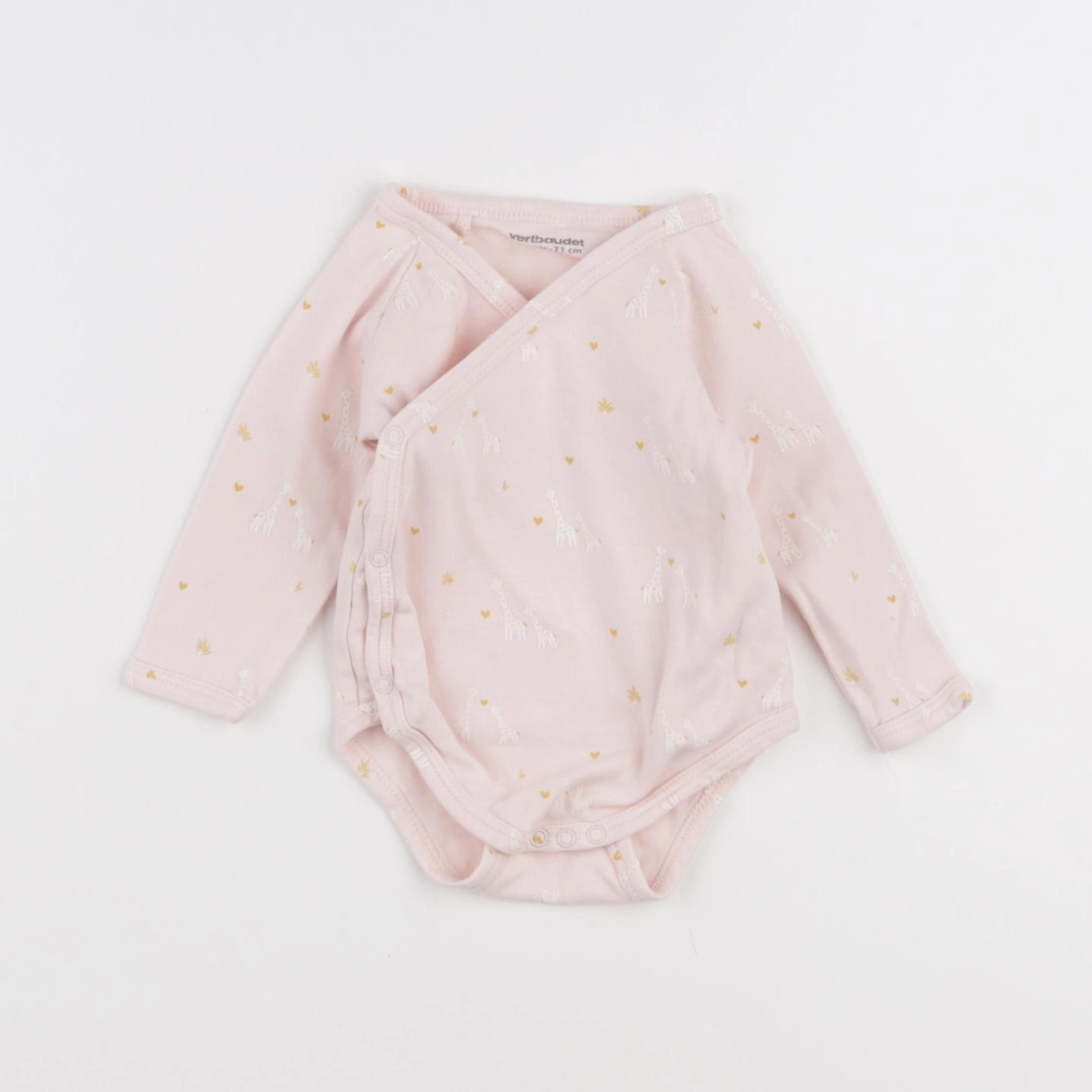 Vertbaudet - body rose - 9 mois