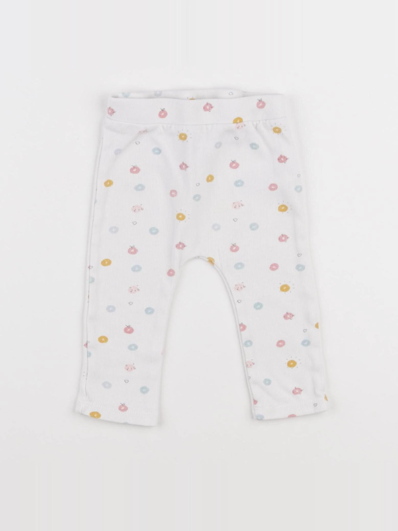 Vertbaudet - legging blanc - 12 mois