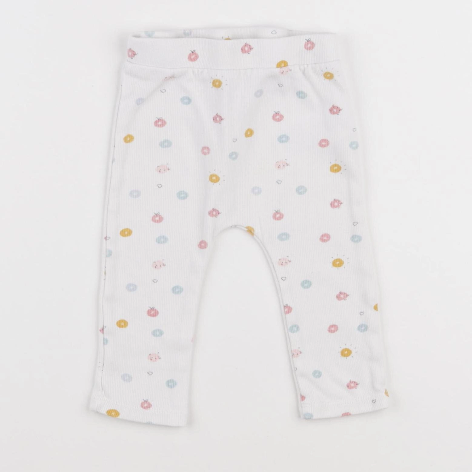 Vertbaudet - legging blanc - 12 mois