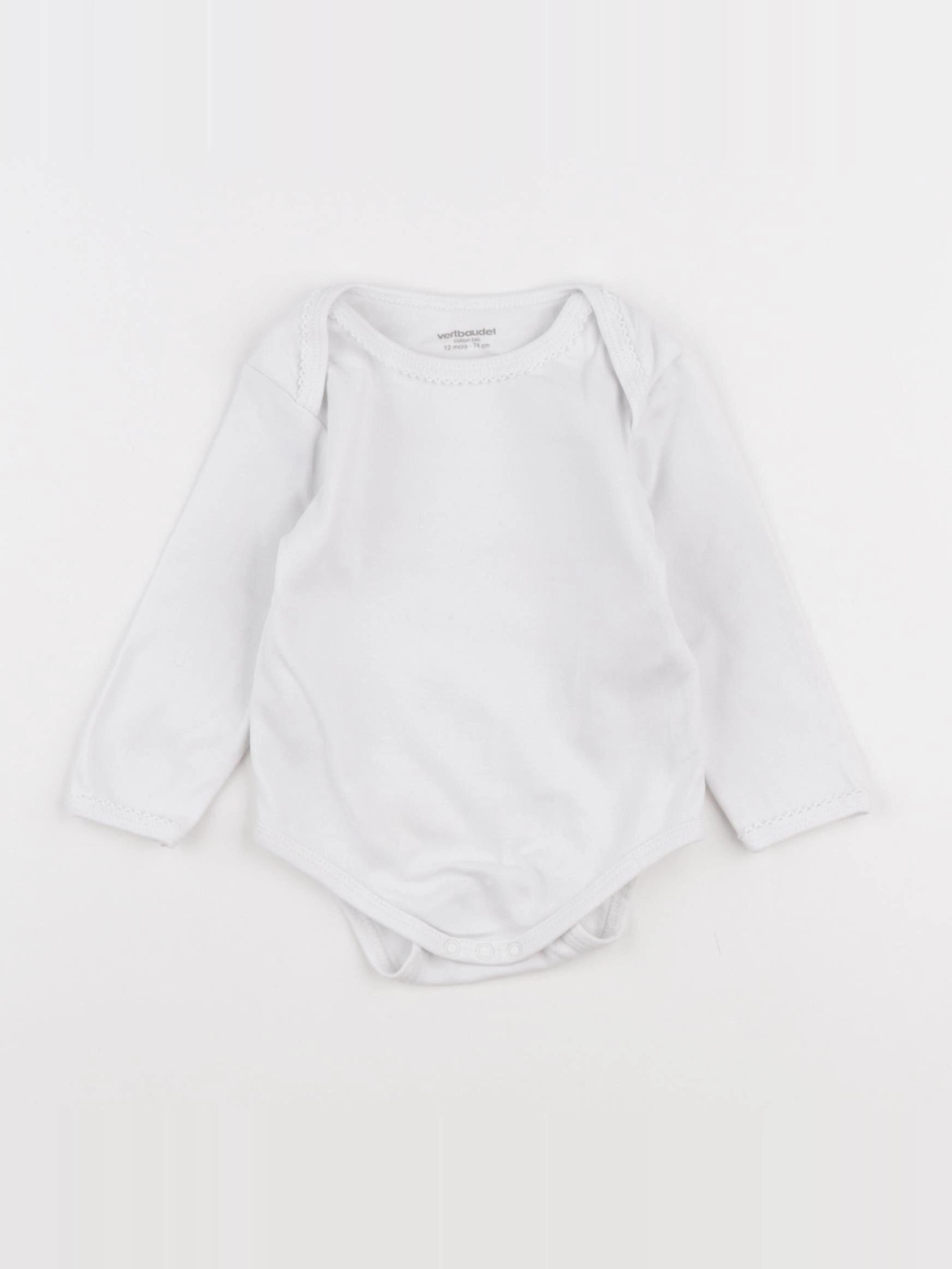 Vertbaudet - body blanc - 12 mois