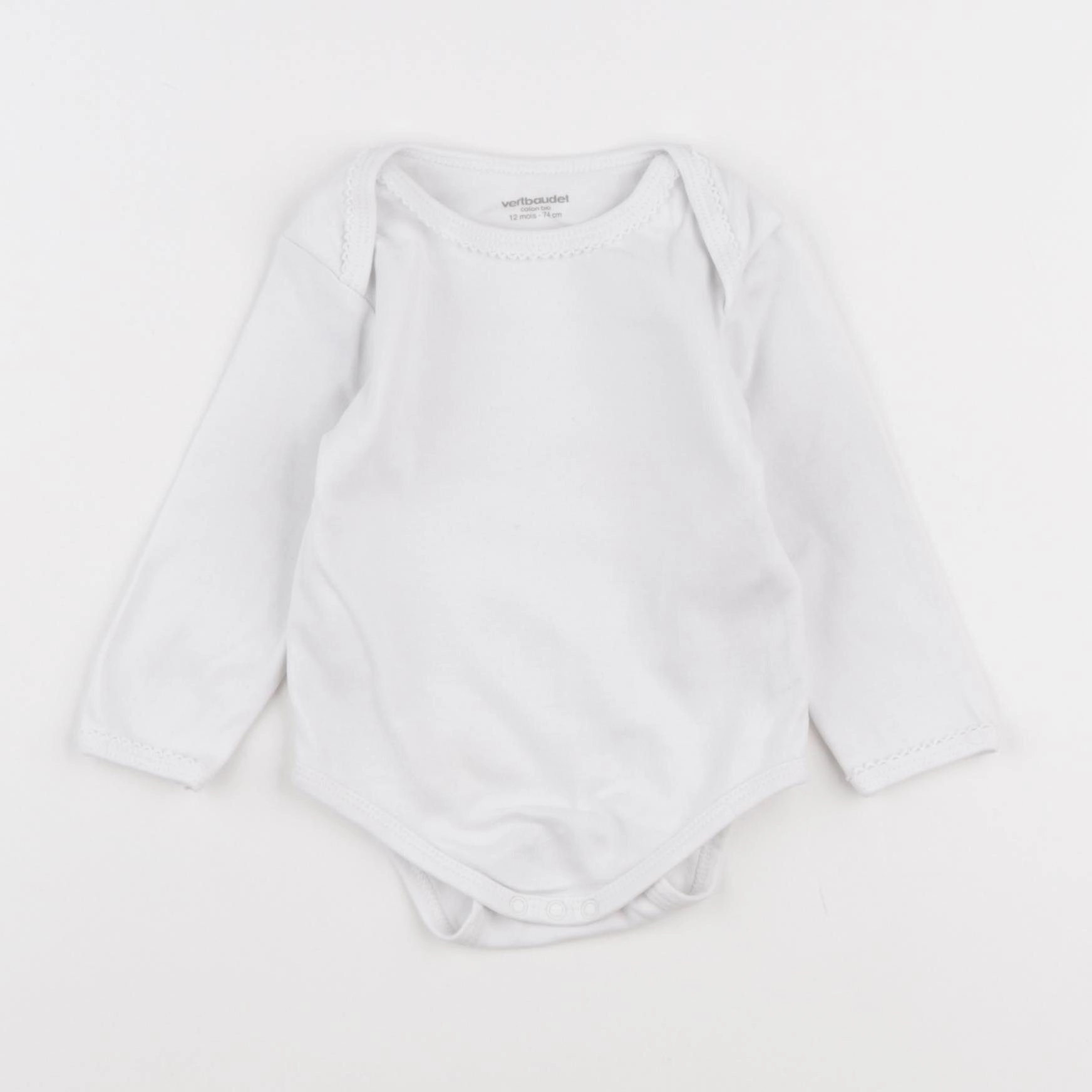 Vertbaudet - body blanc - 12 mois