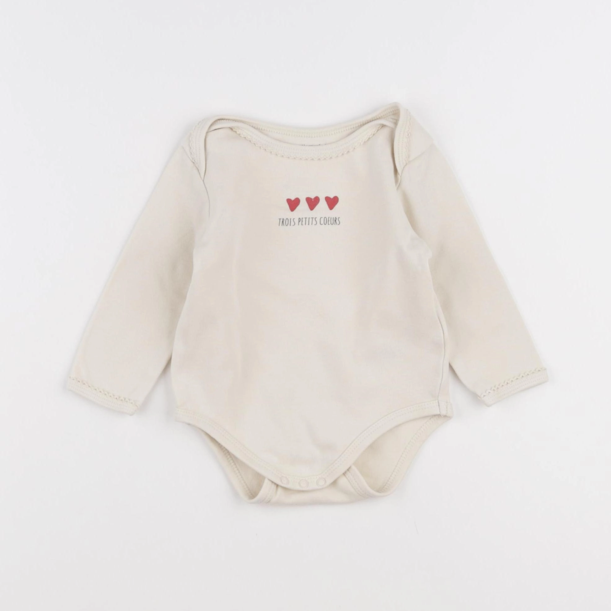 Vertbaudet - body beige - 12 mois