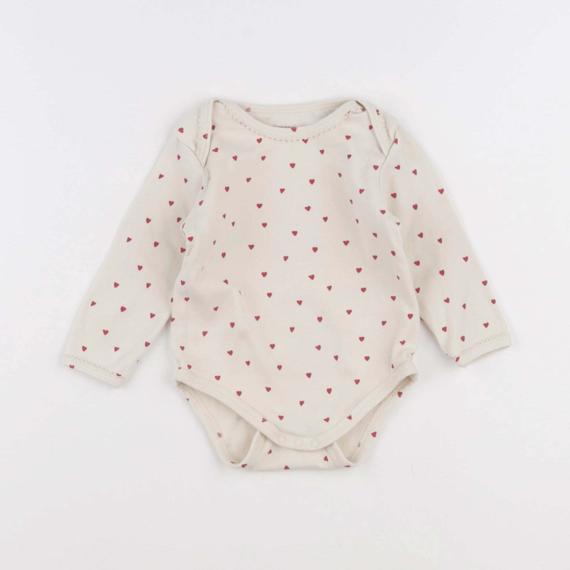 Vertbaudet - body beige - 12 mois