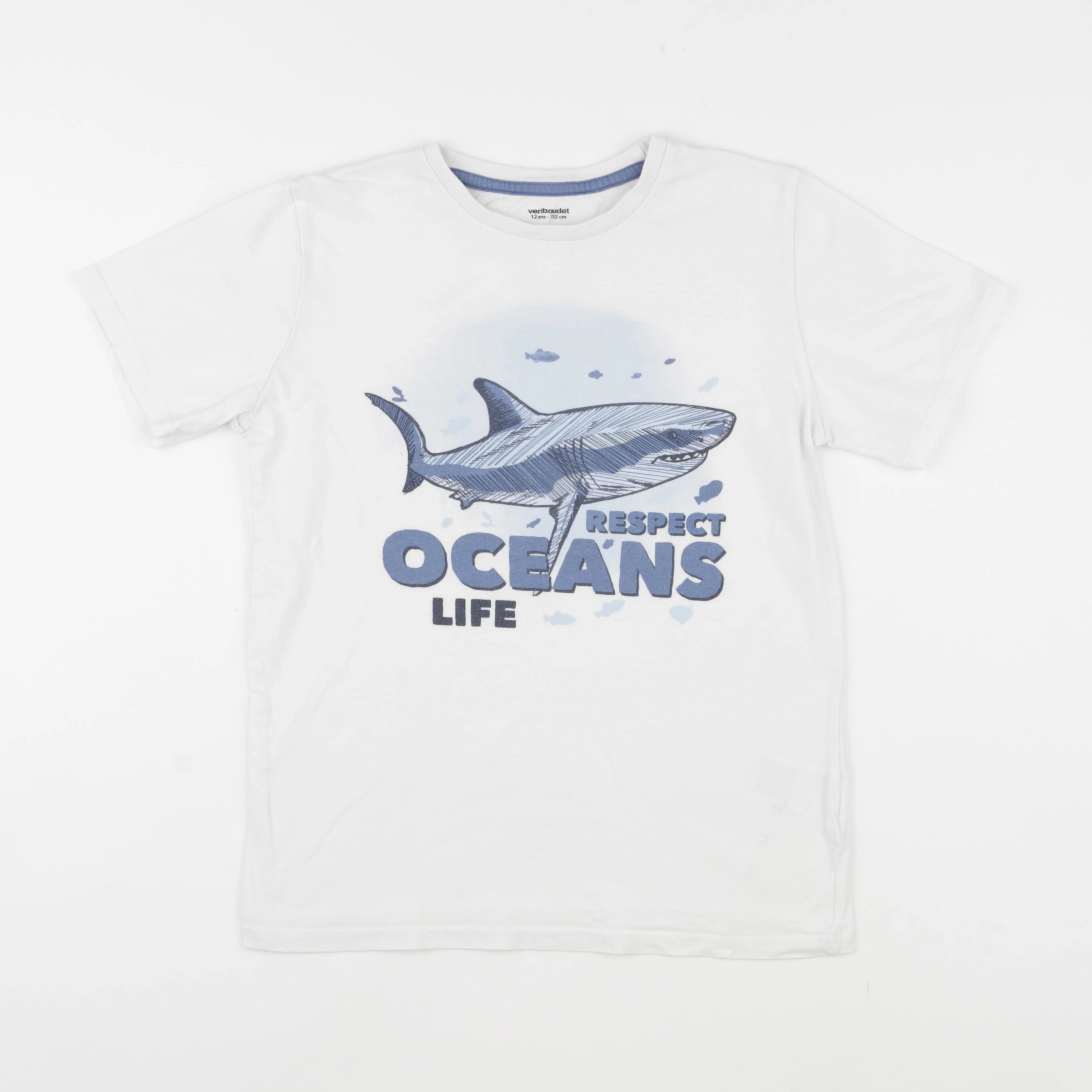 Vertbaudet - tee-shirt blanc - 12 ans