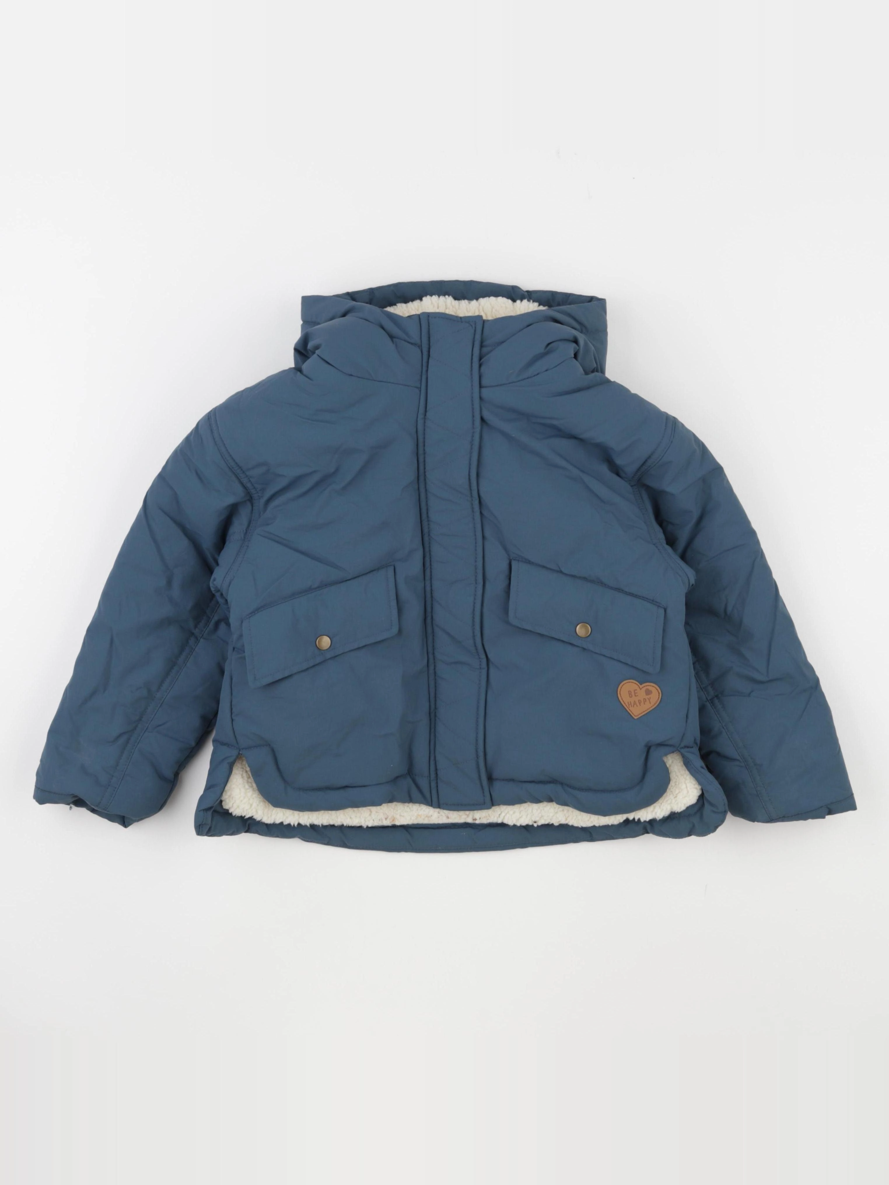 Vertbaudet - manteau bleu - 6 ans