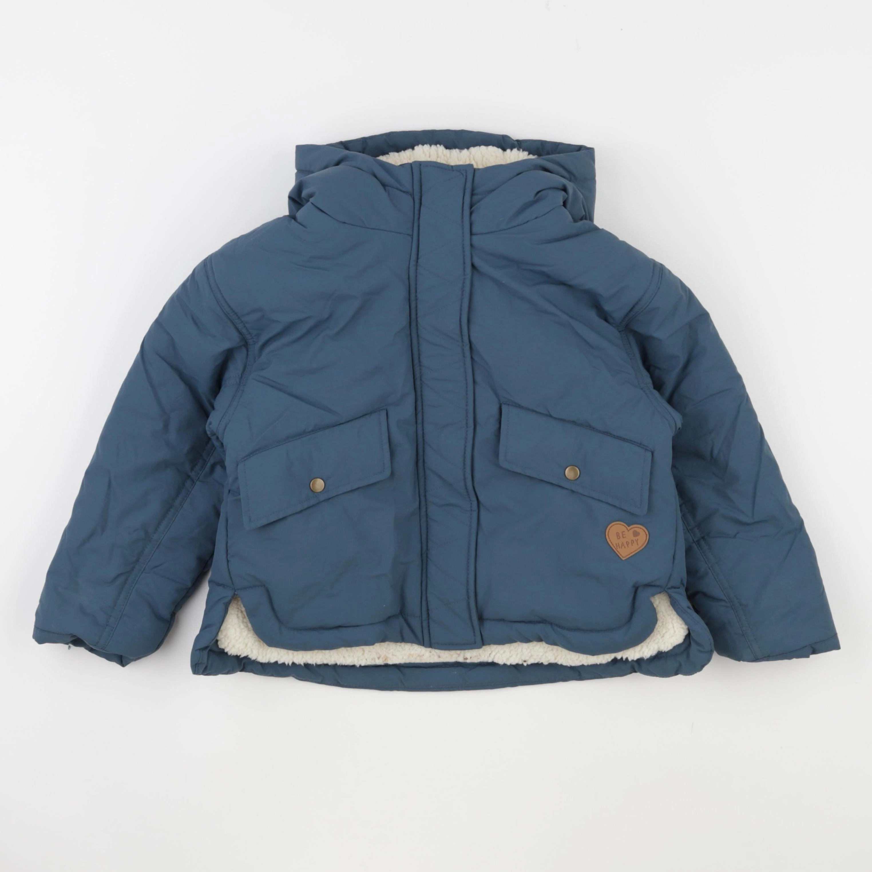 Vertbaudet - manteau bleu - 6 ans