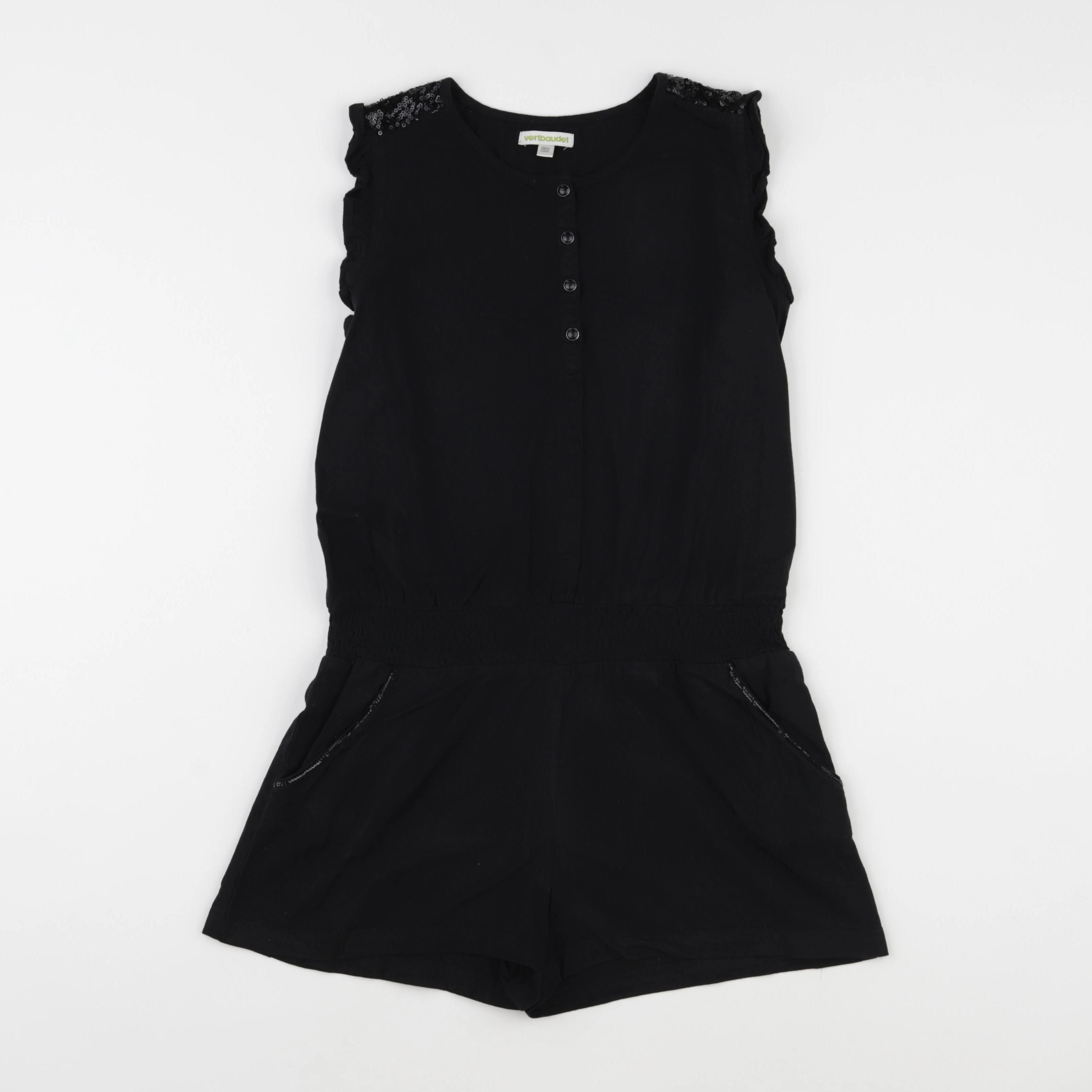 Vertbaudet - combinaison noir - 10 ans