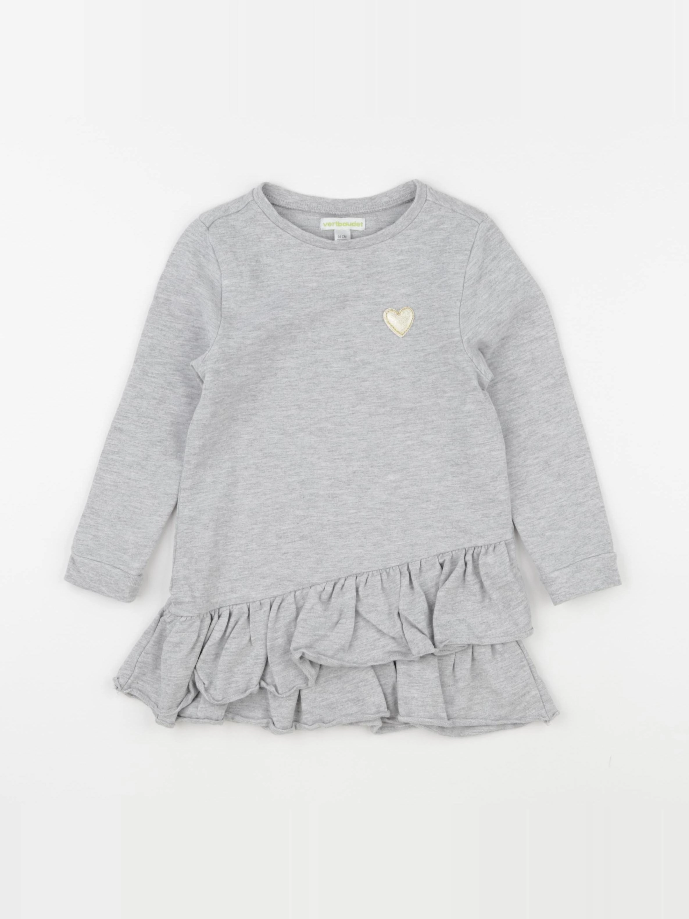 Vertbaudet - robe gris - 3 ans