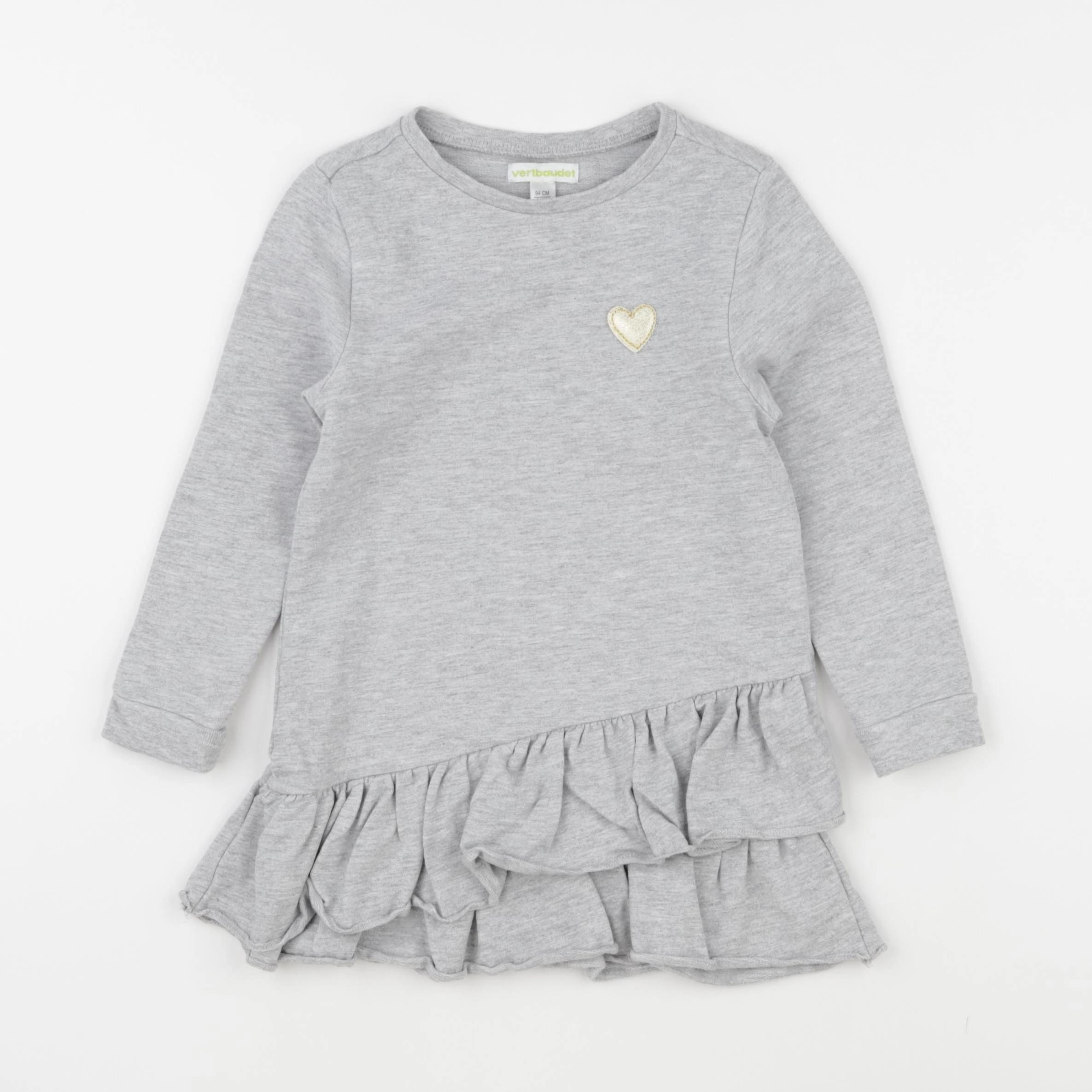 Vertbaudet - robe gris - 3 ans