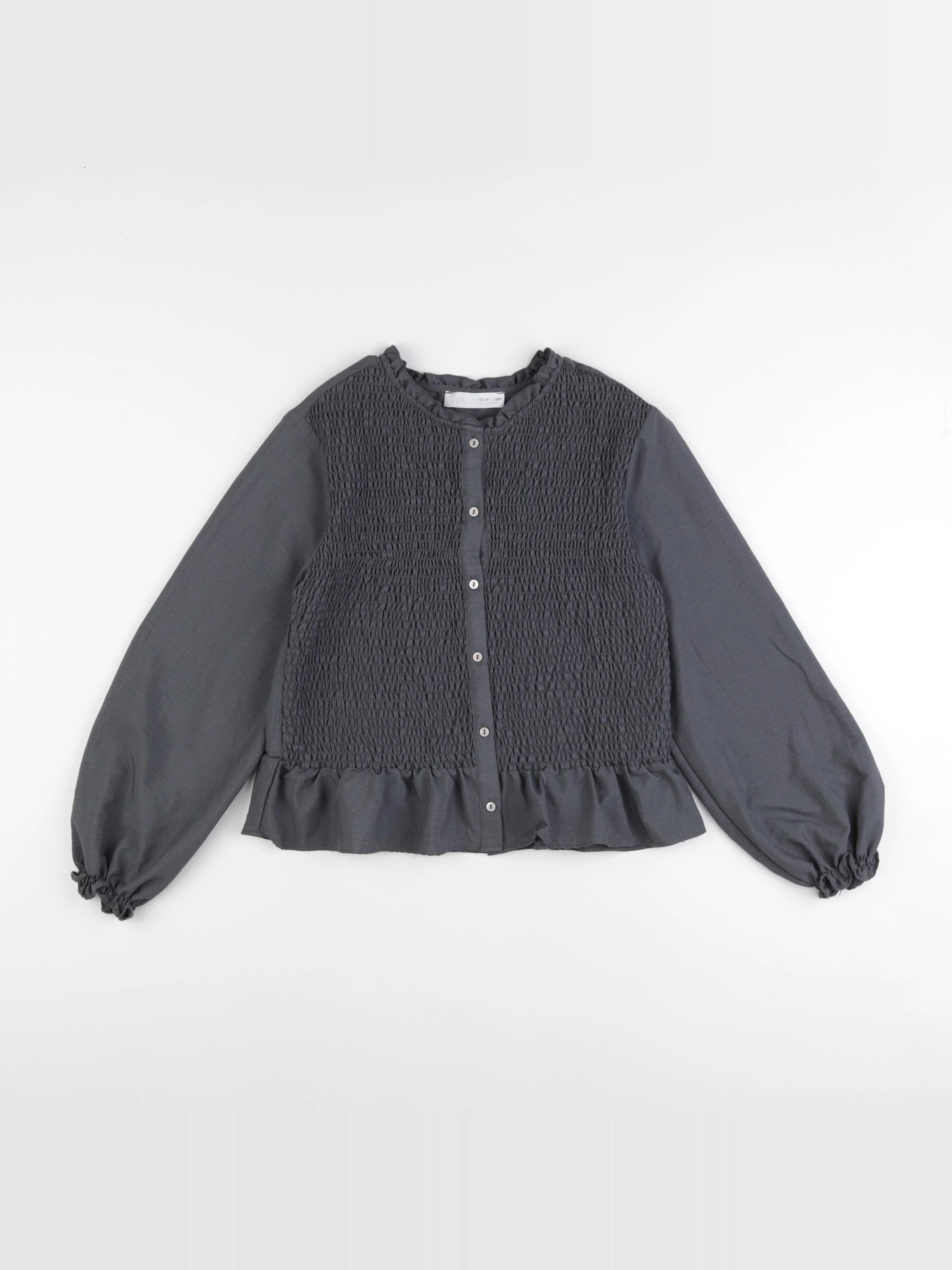 Zara - blouse gris - 13/14 ans
