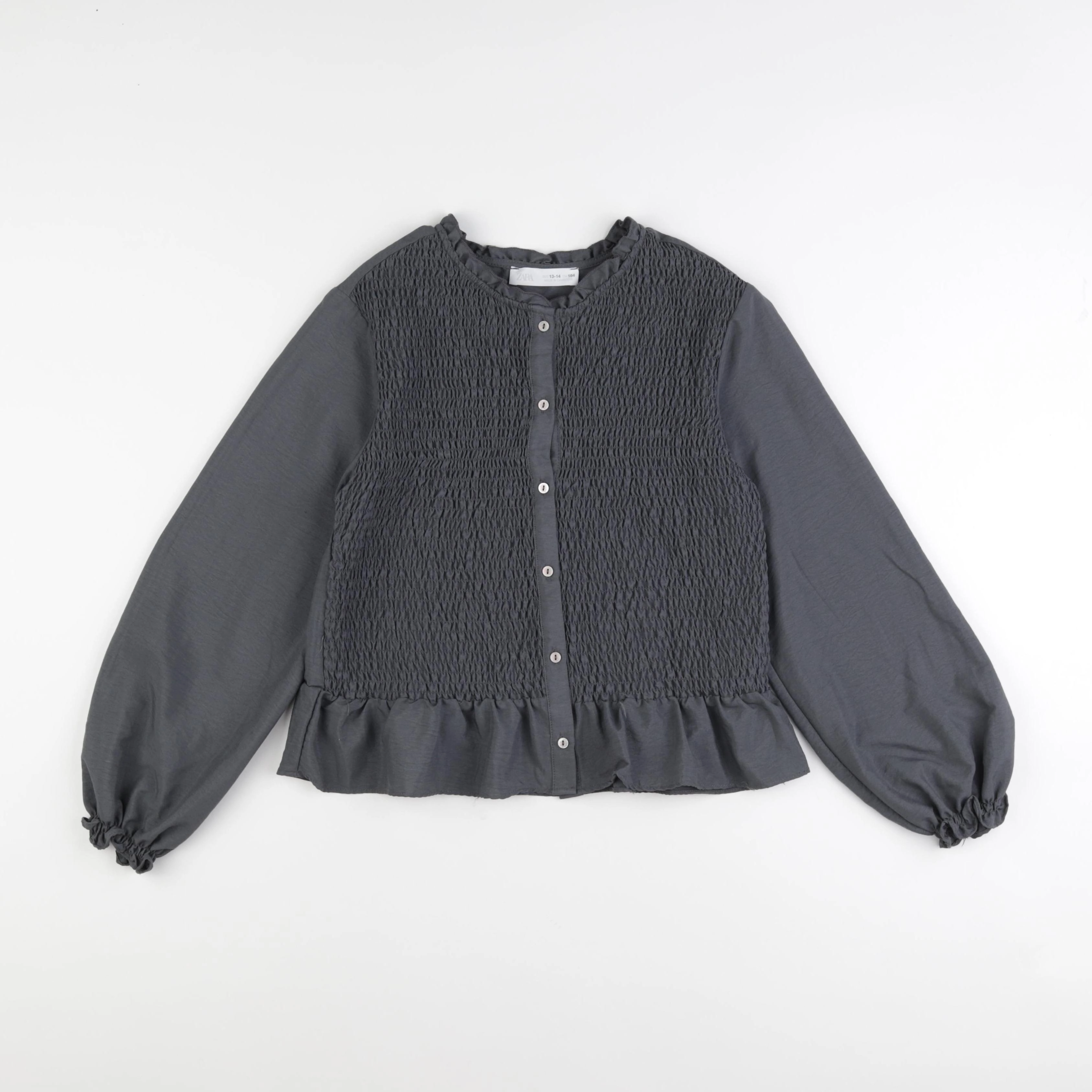 Zara - blouse gris - 13/14 ans