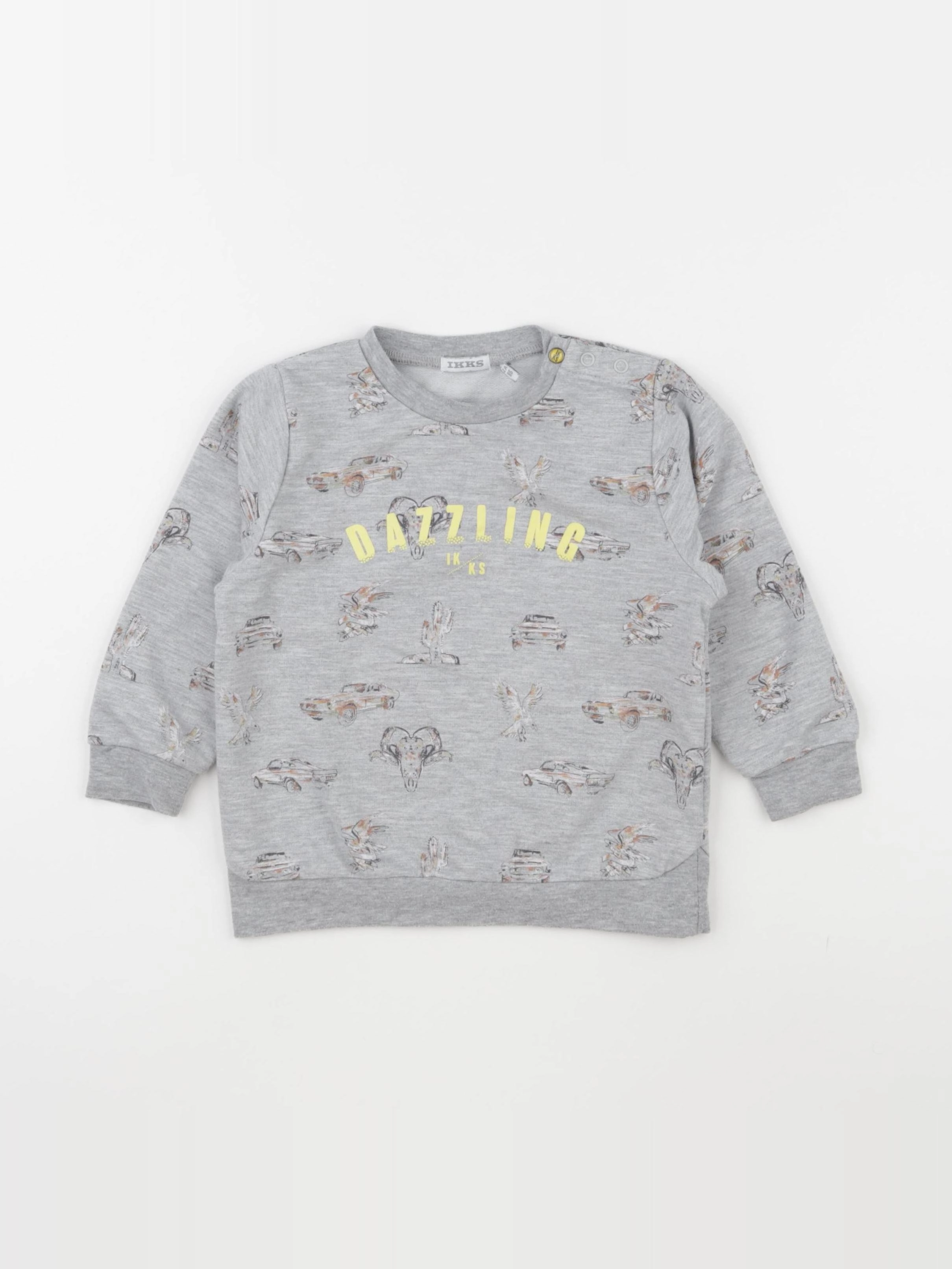 IKKS - sweat gris - 2 ans