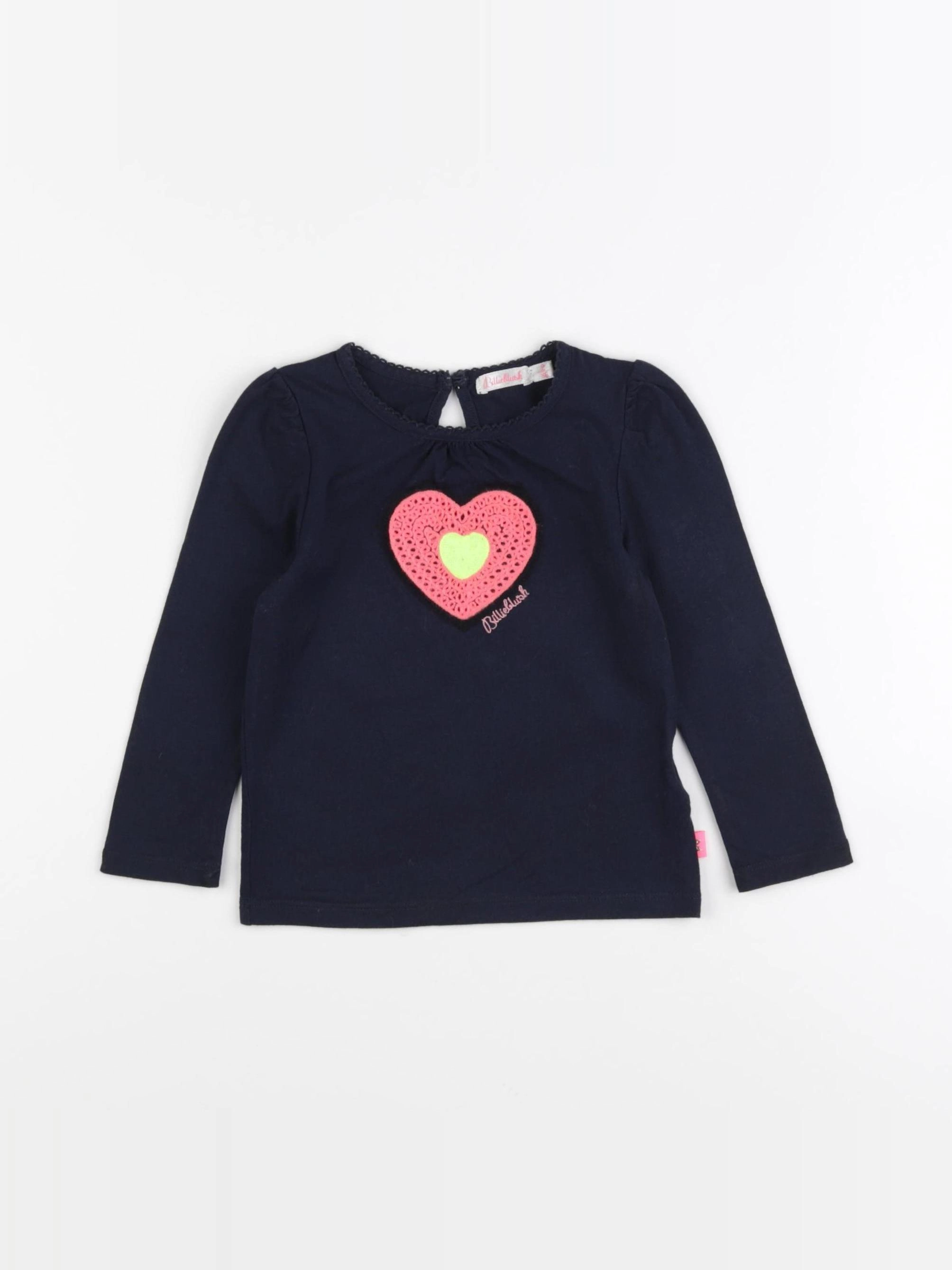 Billie Blush - tee-shirt bleu - 2 ans