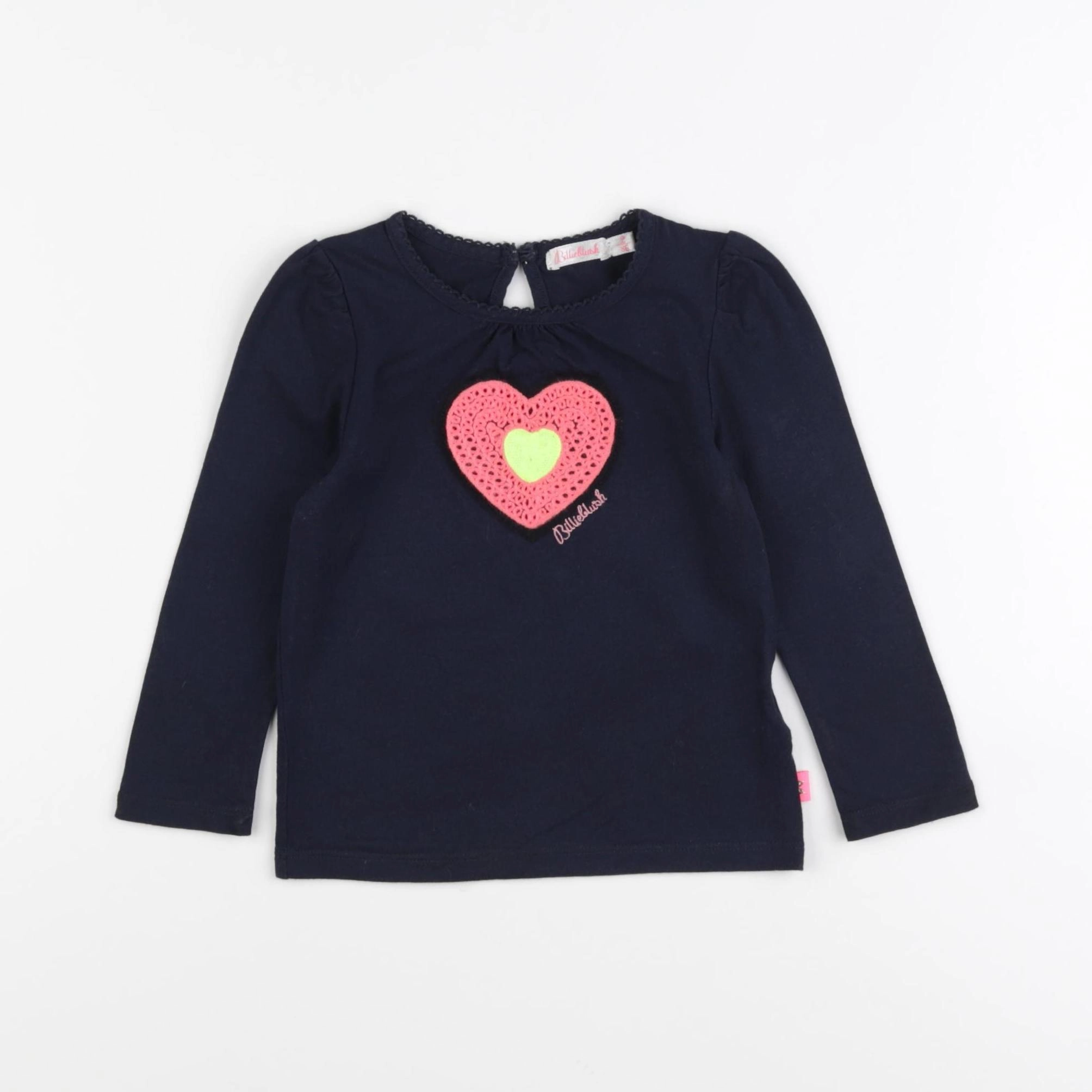 Billie Blush - tee-shirt bleu - 2 ans
