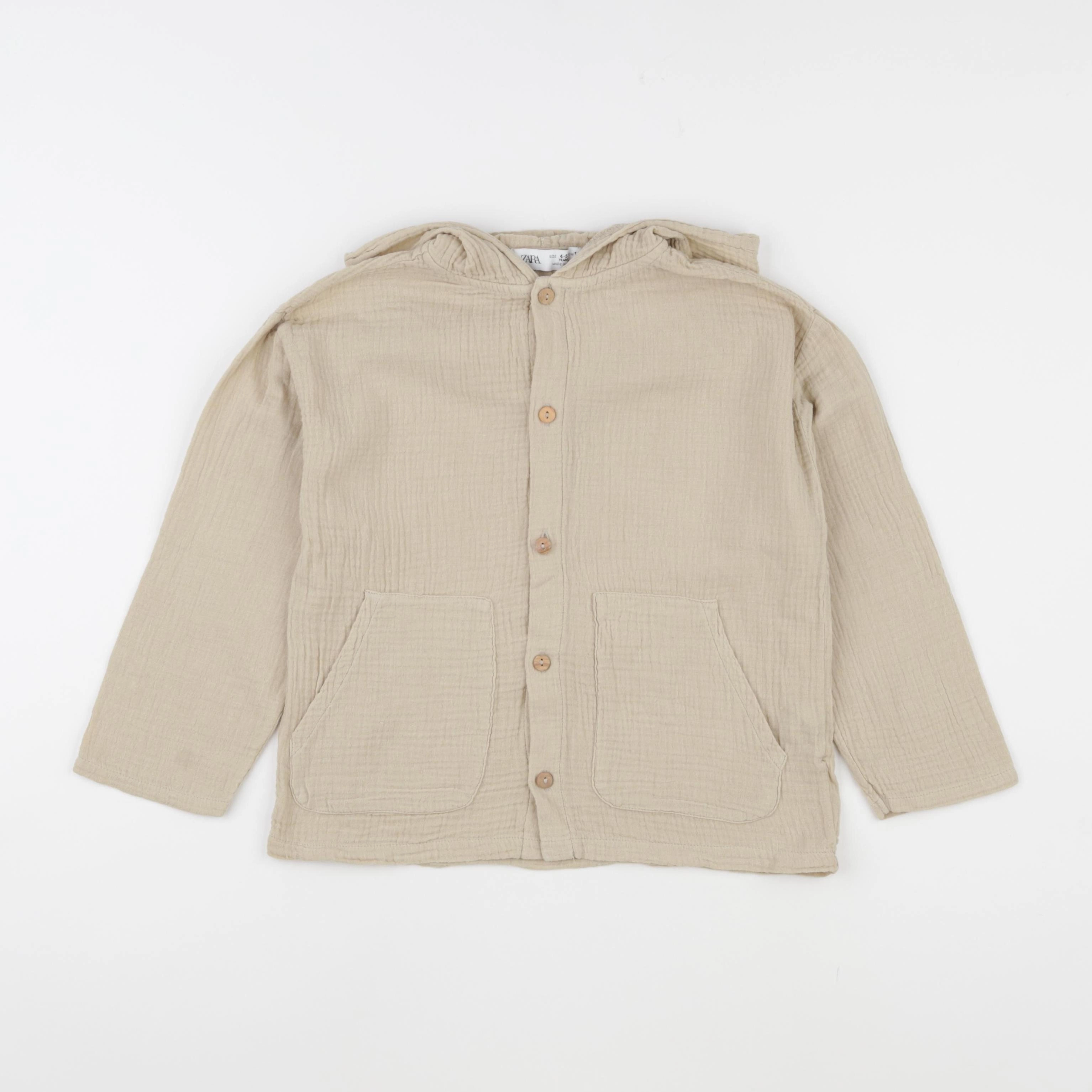 Zara - chemise beige - 4/5 ans