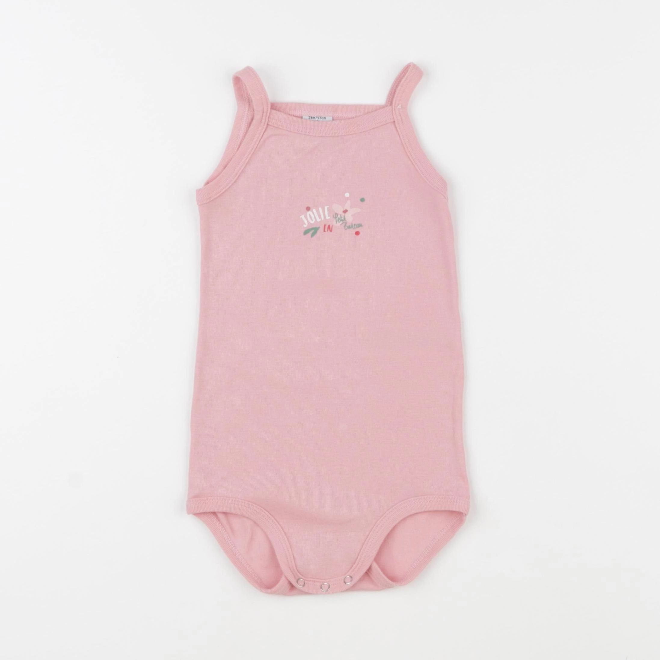Petit Bateau - body rose - 36 mois