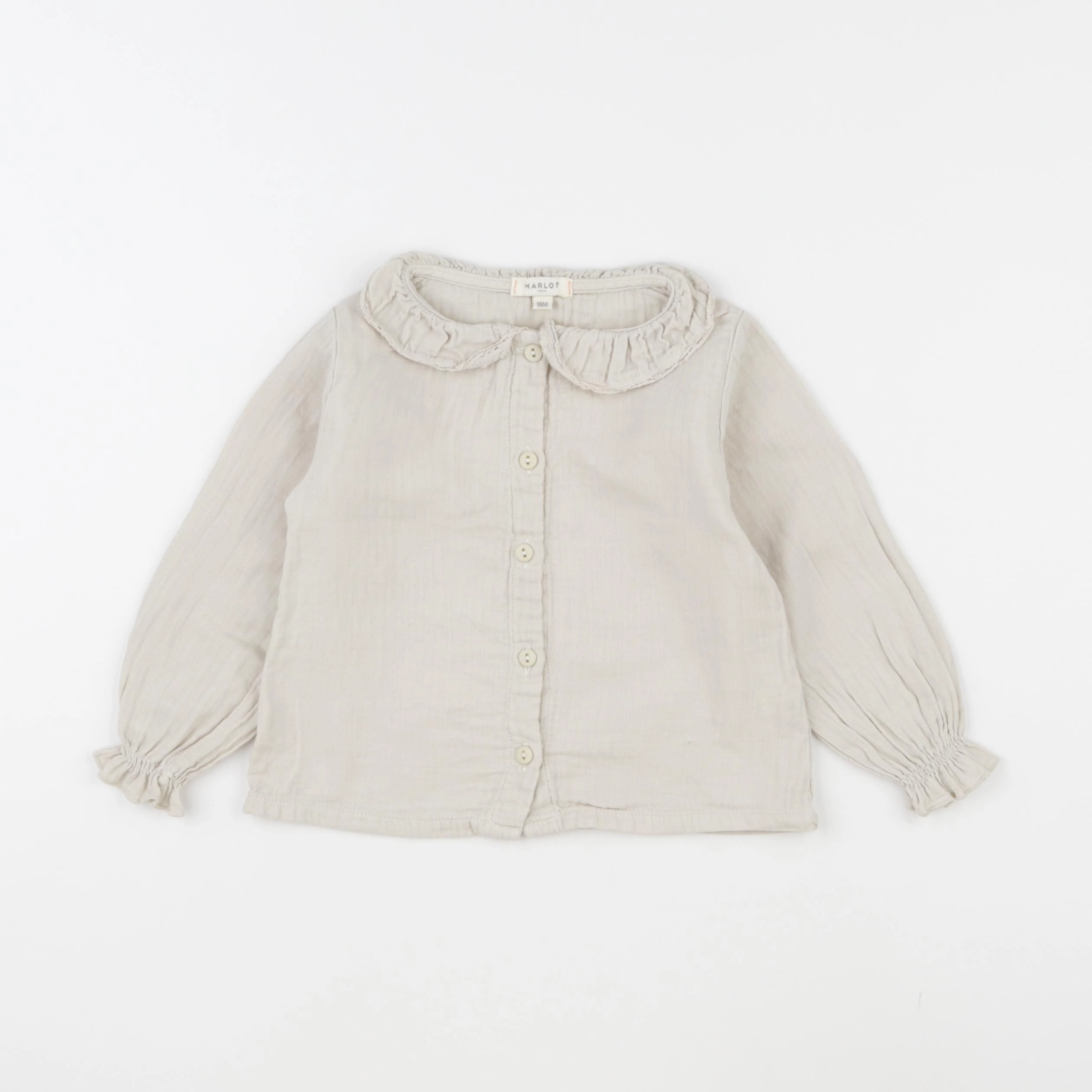 Marlot Paris - chemise beige - 18 mois