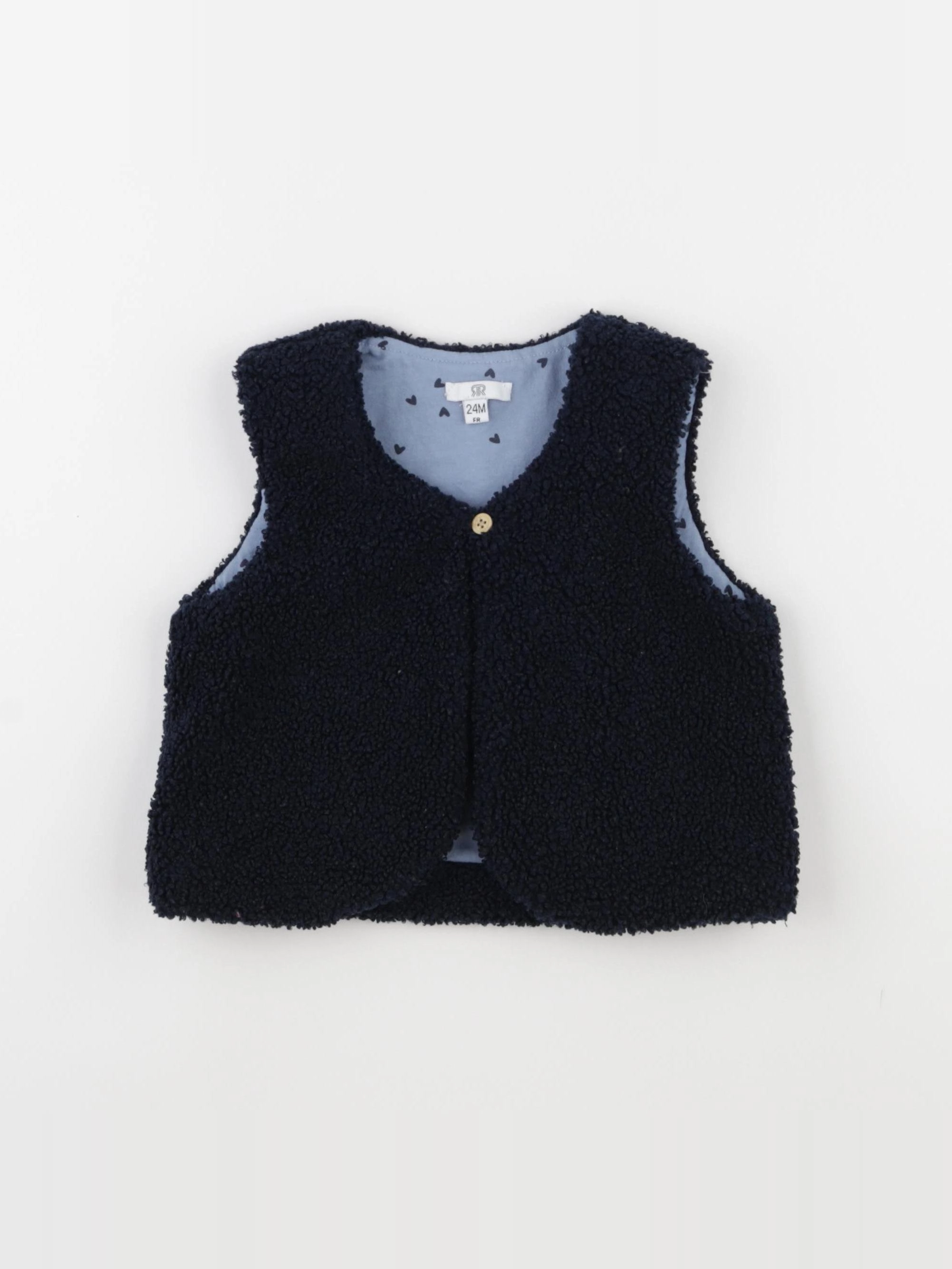 La Redoute - gilet bleu - 24 mois