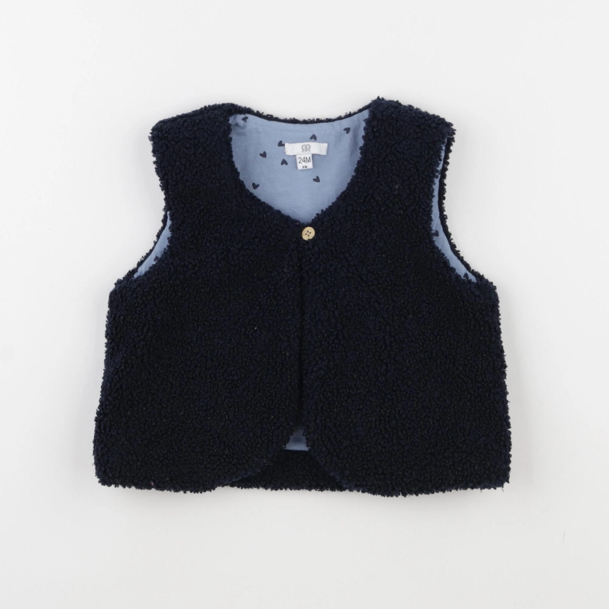 La Redoute - gilet bleu - 24 mois