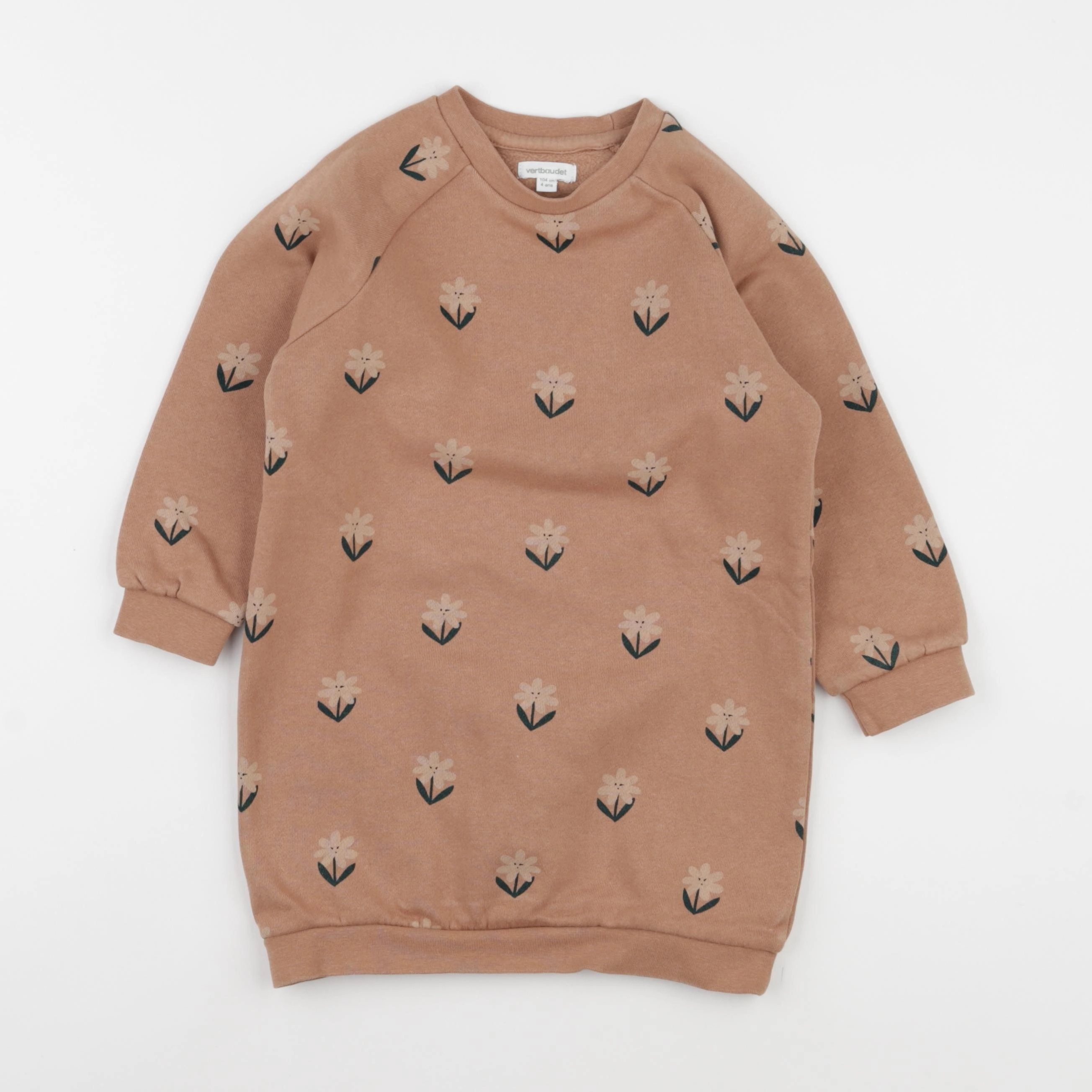 Vertbaudet - robe marron - 4 ans