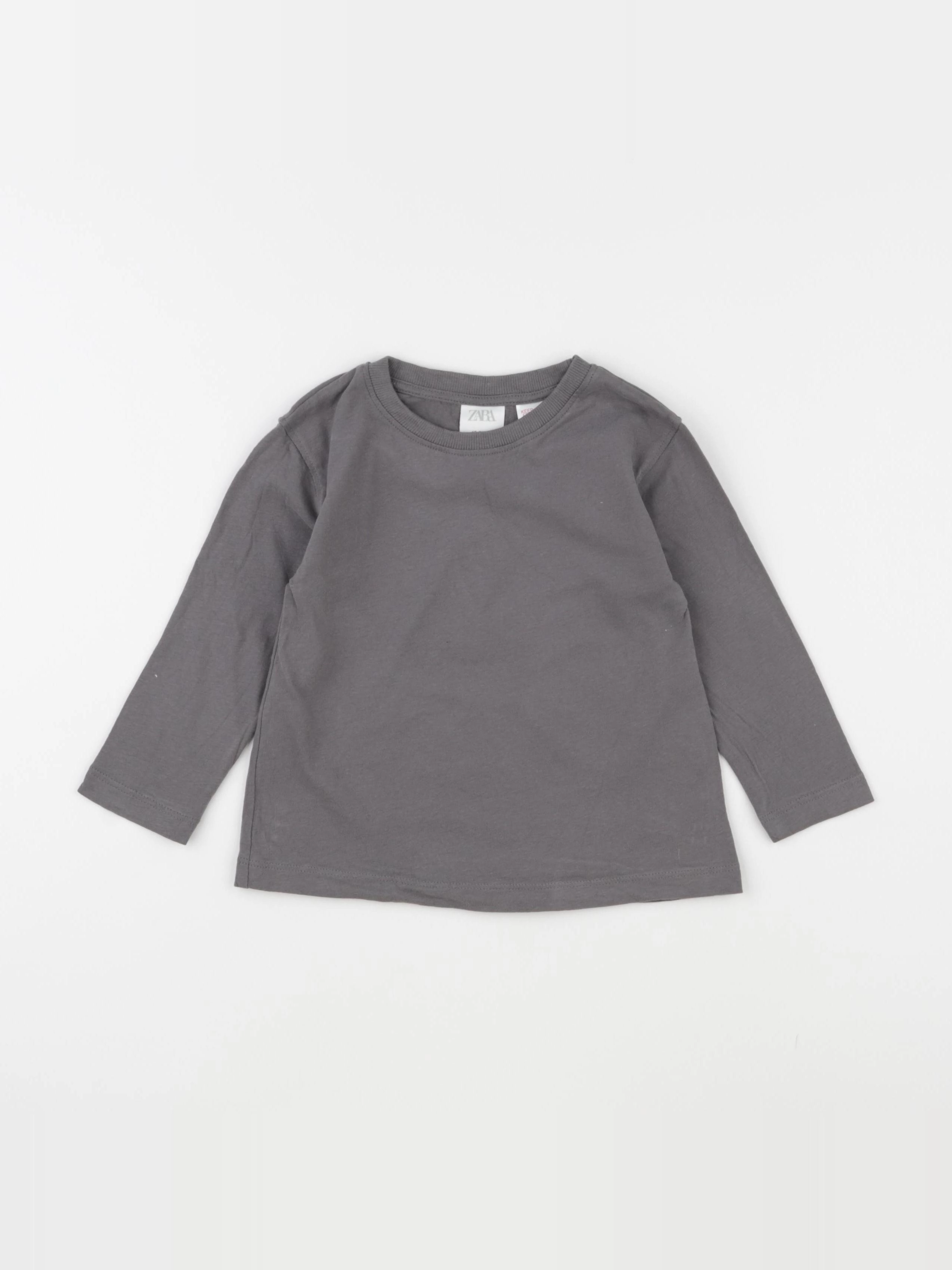 Zara - tee-shirt gris - 18/24 mois
