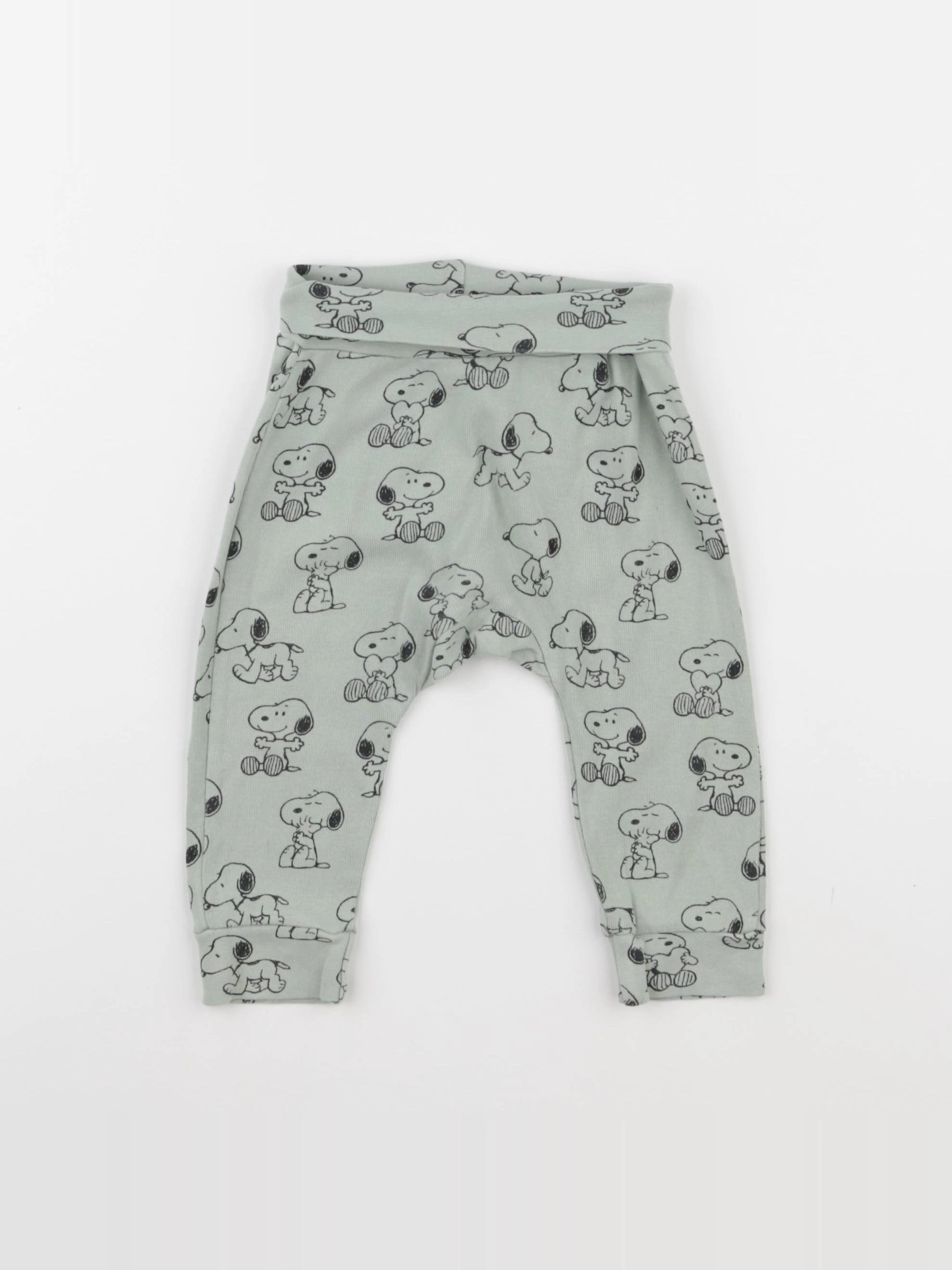 H&M - sarouel bleu - 6/9 mois