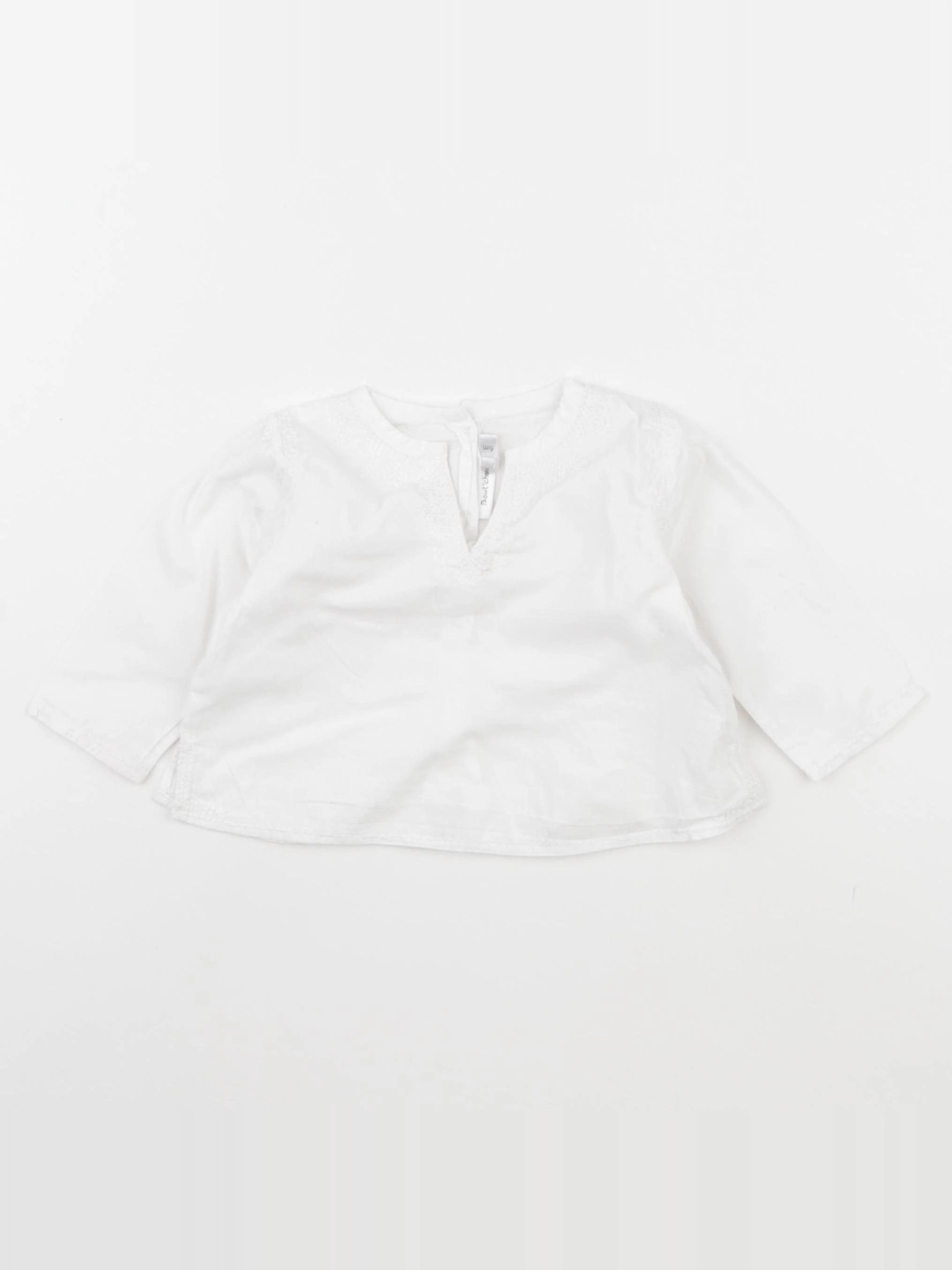 Boutchou - blouse blanc - 6 mois
