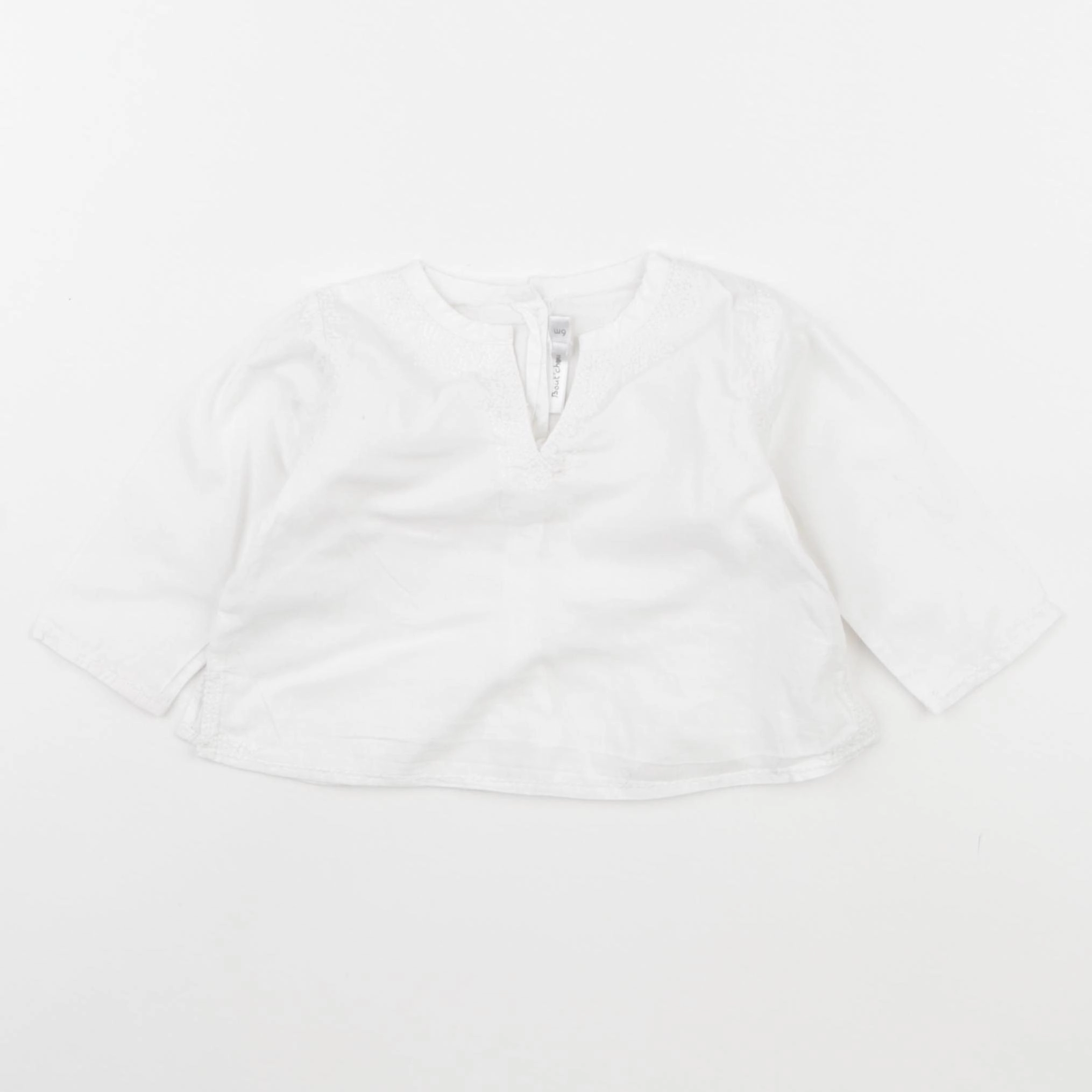 Boutchou - blouse blanc - 6 mois