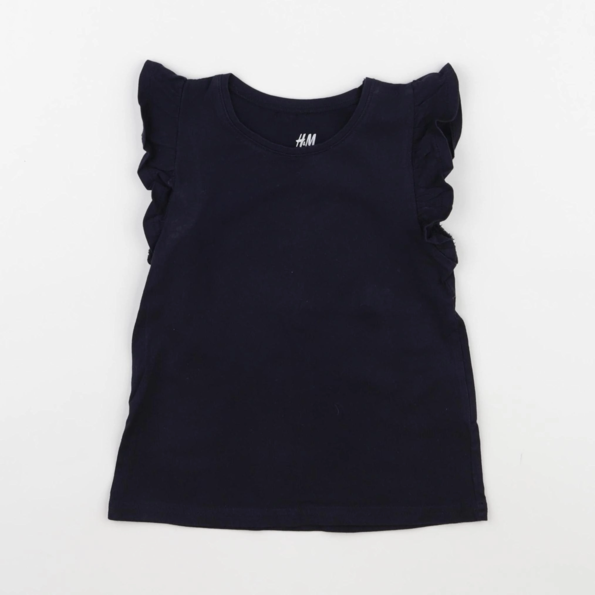 H&M - tee-shirt bleu - 3/4 ans