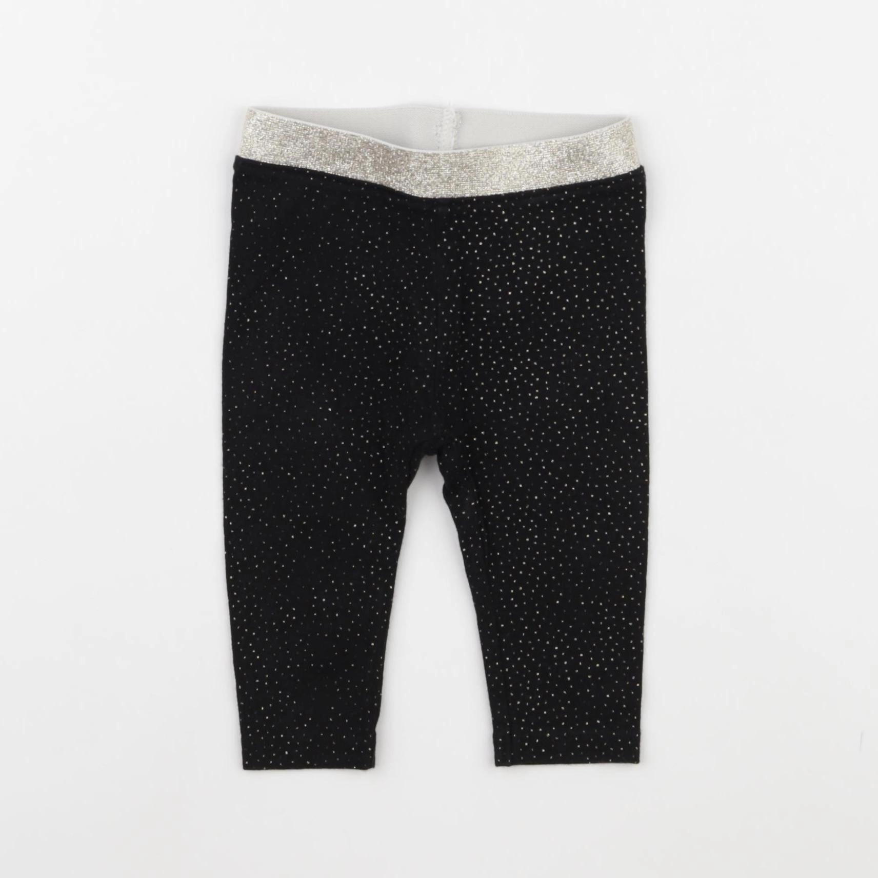 H&M - legging noir - 3/6 mois