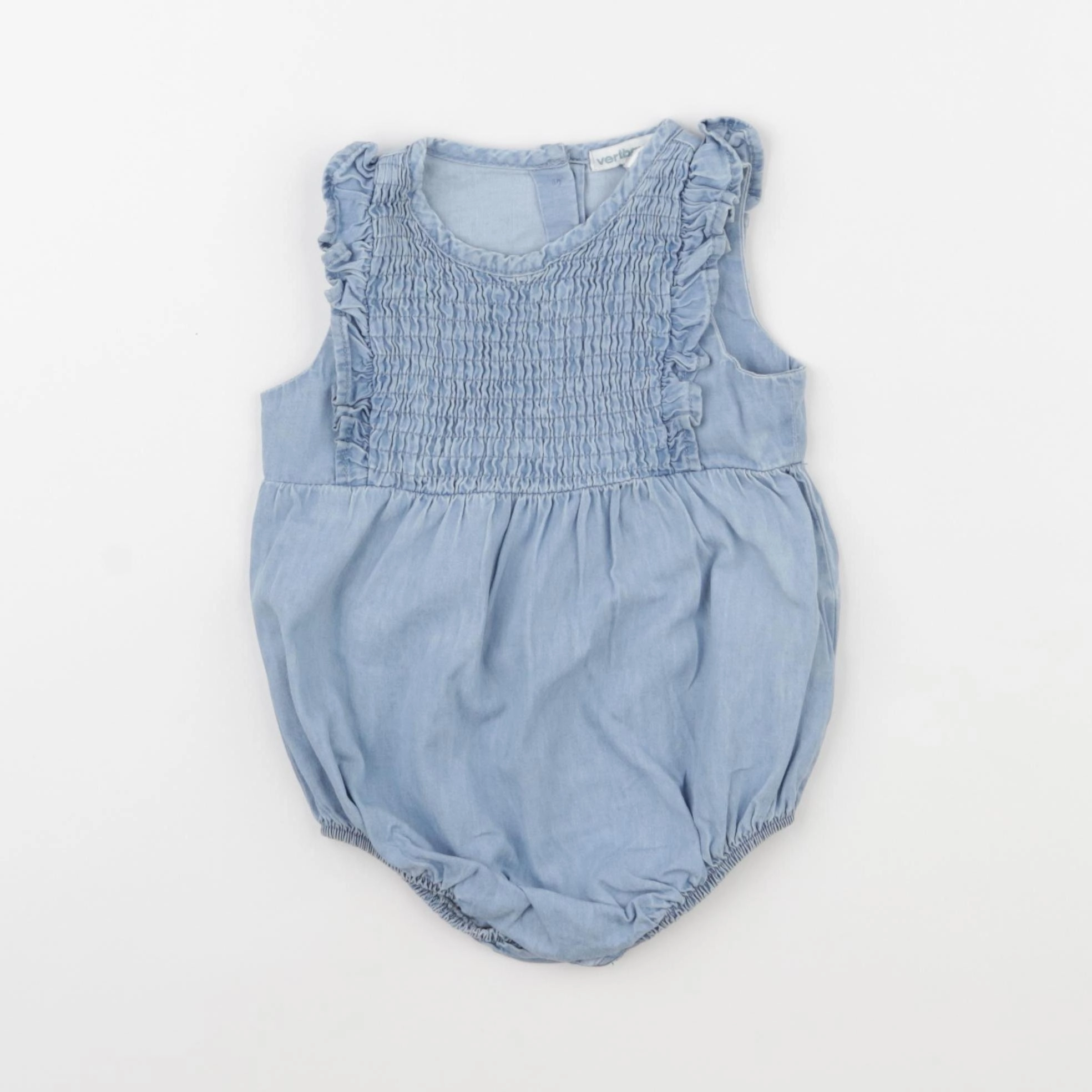 Vertbaudet - combinaison bleu - 9 mois