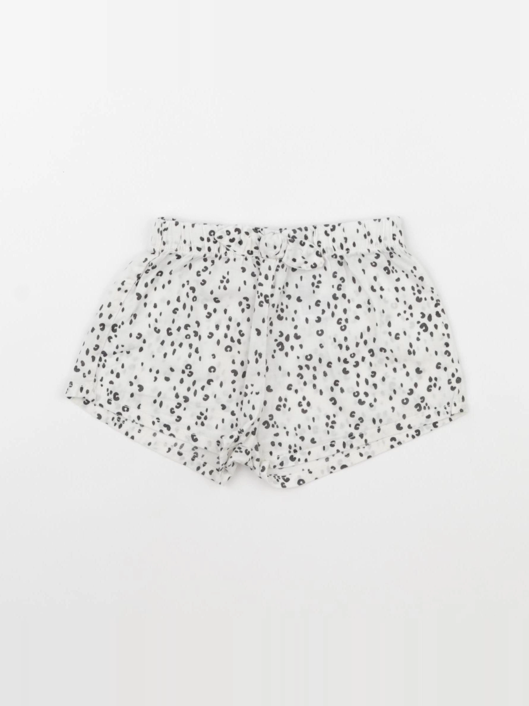 H&M - short beige - 3/6 mois
