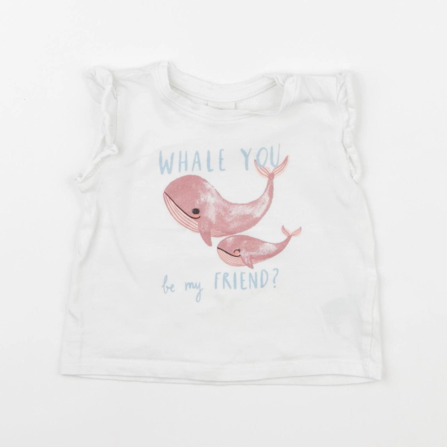 H&M - tee-shirt blanc - 3/6 mois