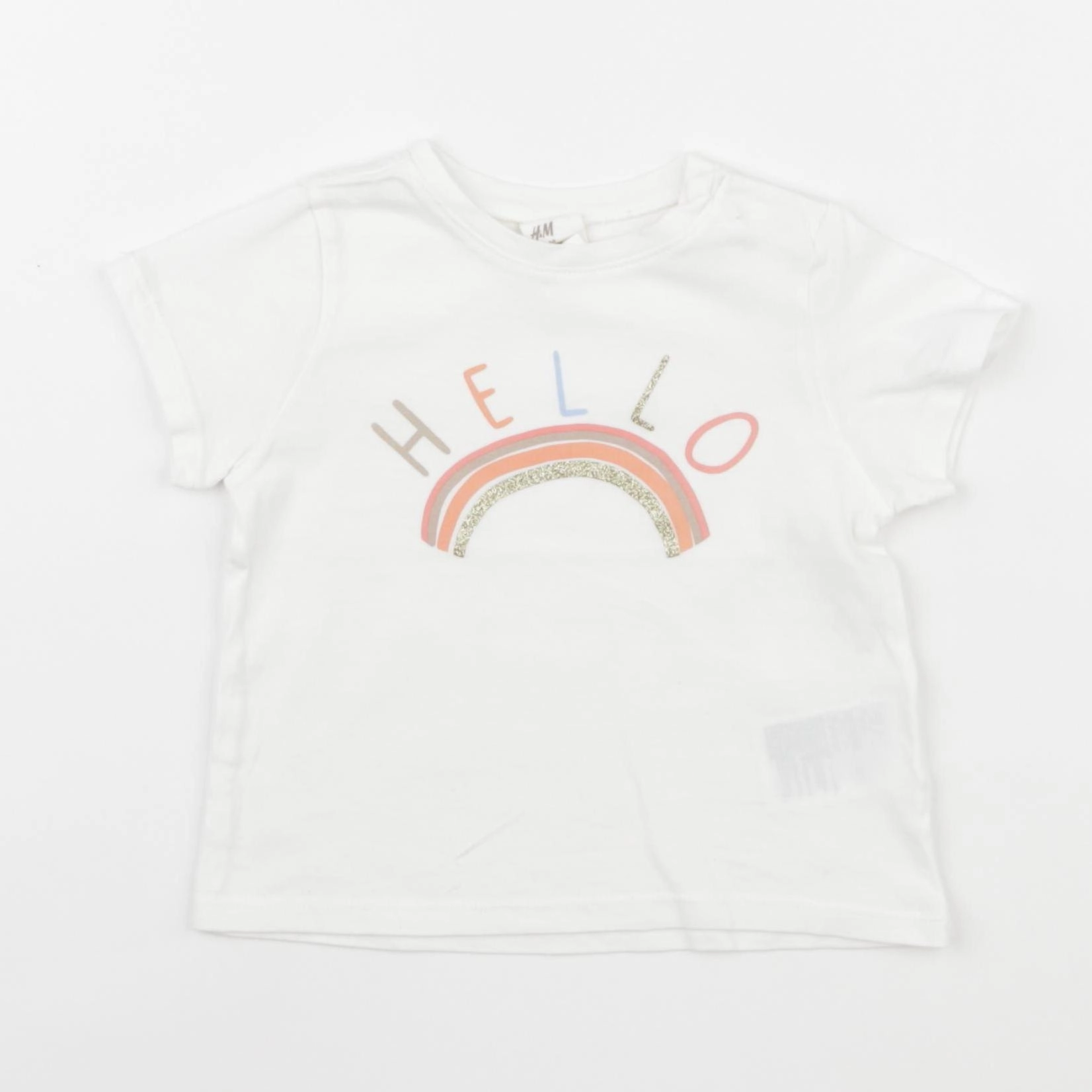 H&M - tee-shirt beige - 3/6 mois