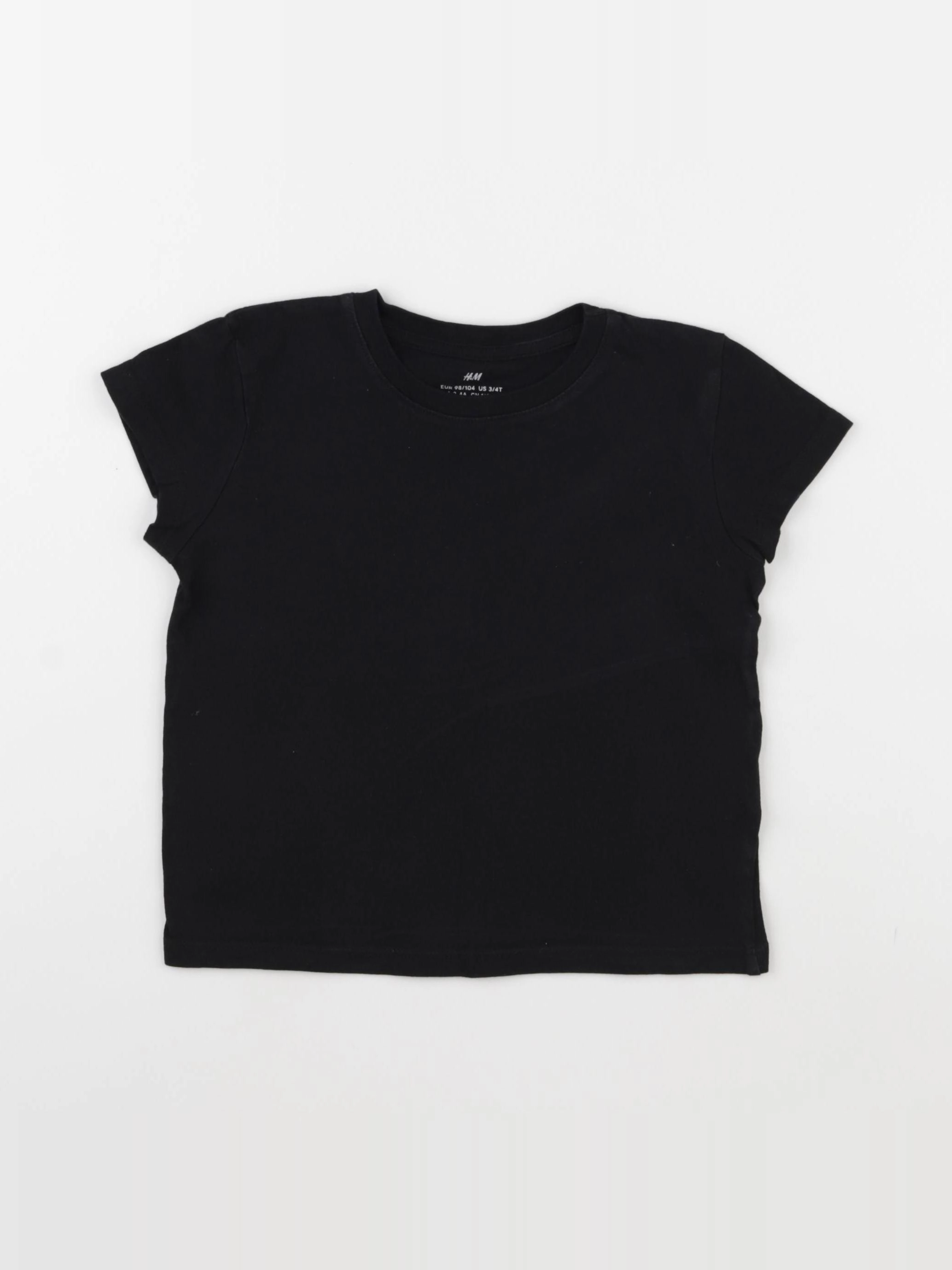 H&M - tee-shirt noir - 2/4 ans