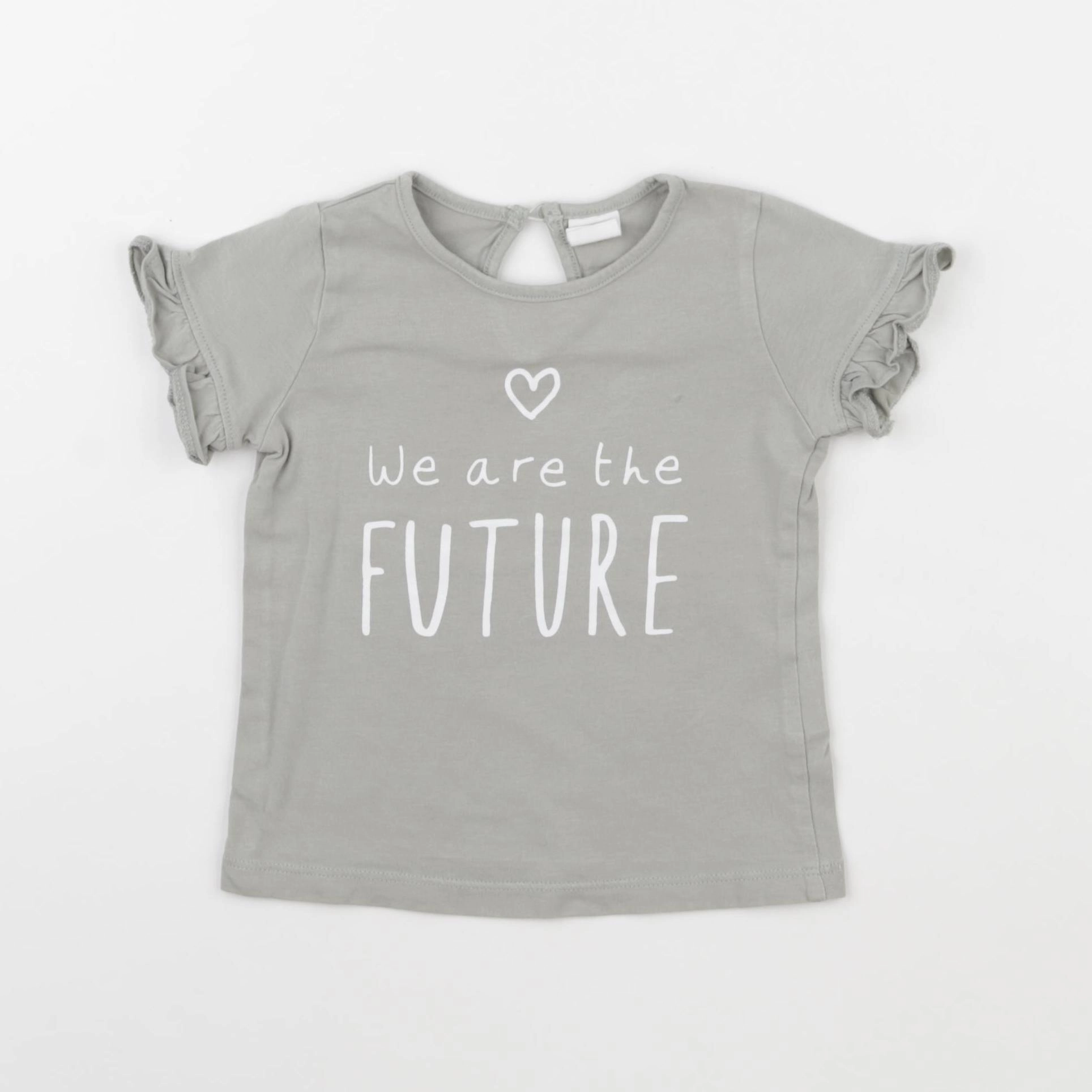 H&M - tee-shirt vert - 3/6 mois