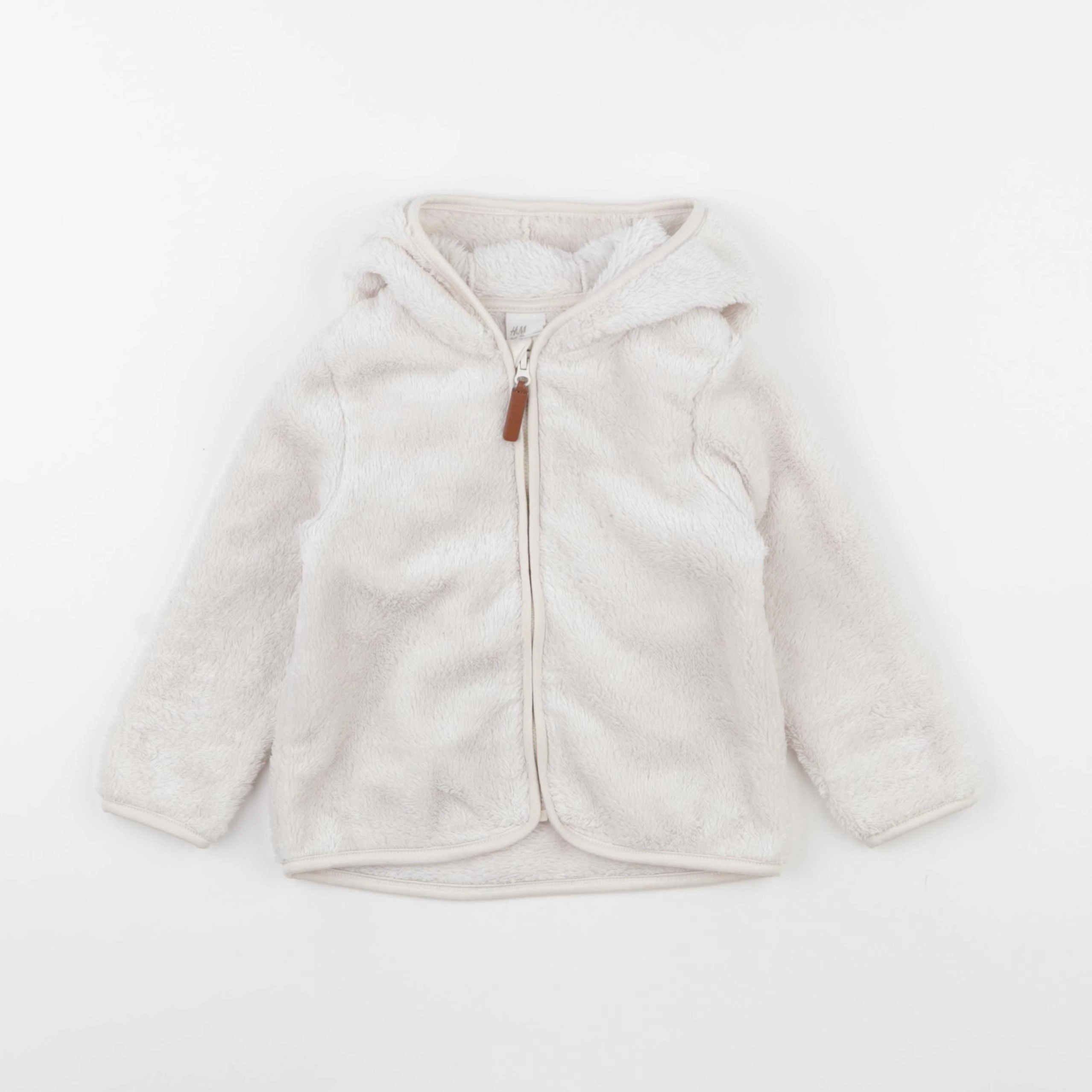 H&M - polaire blanc - 12/18 mois
