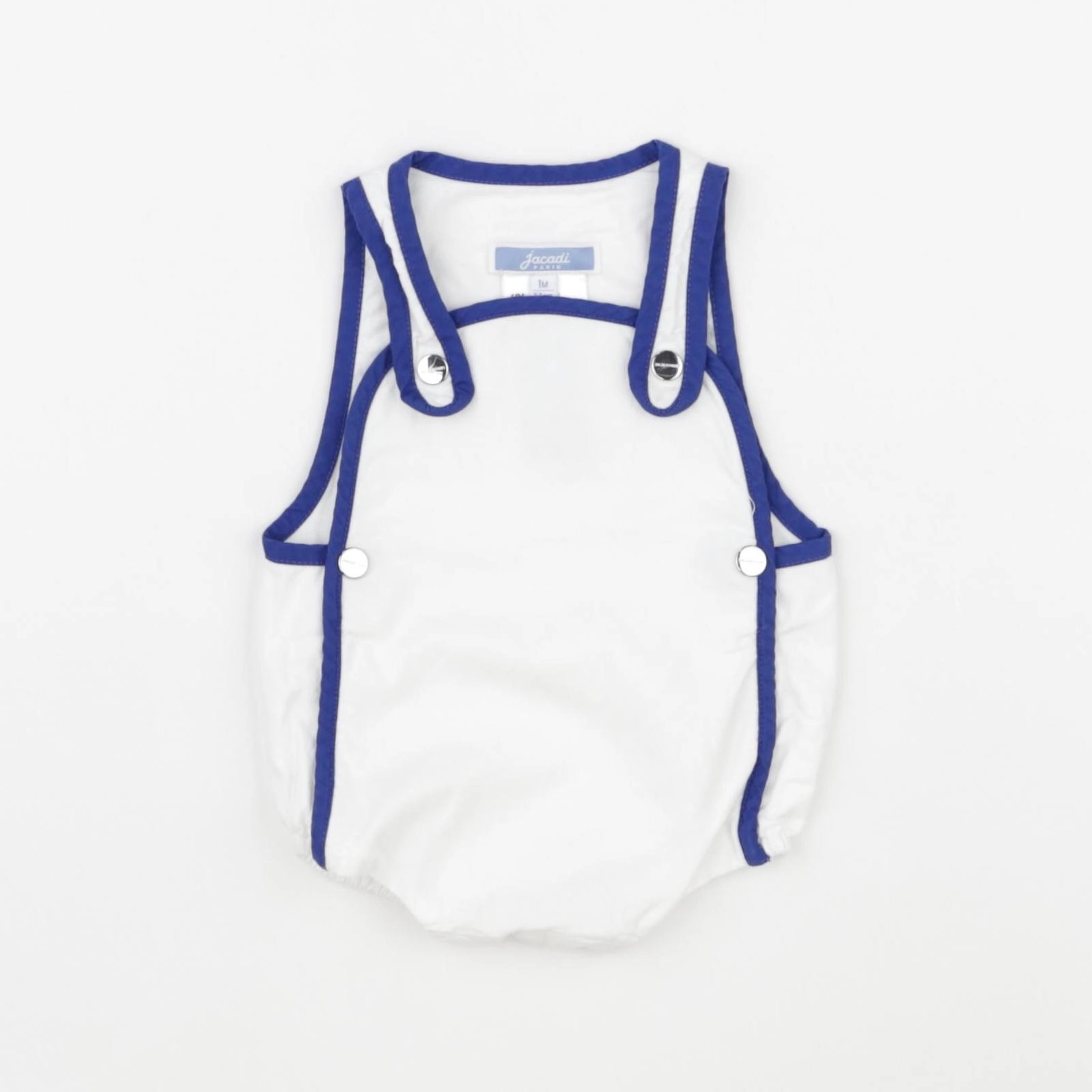 Jacadi - salopette blanc, bleu - 1 mois