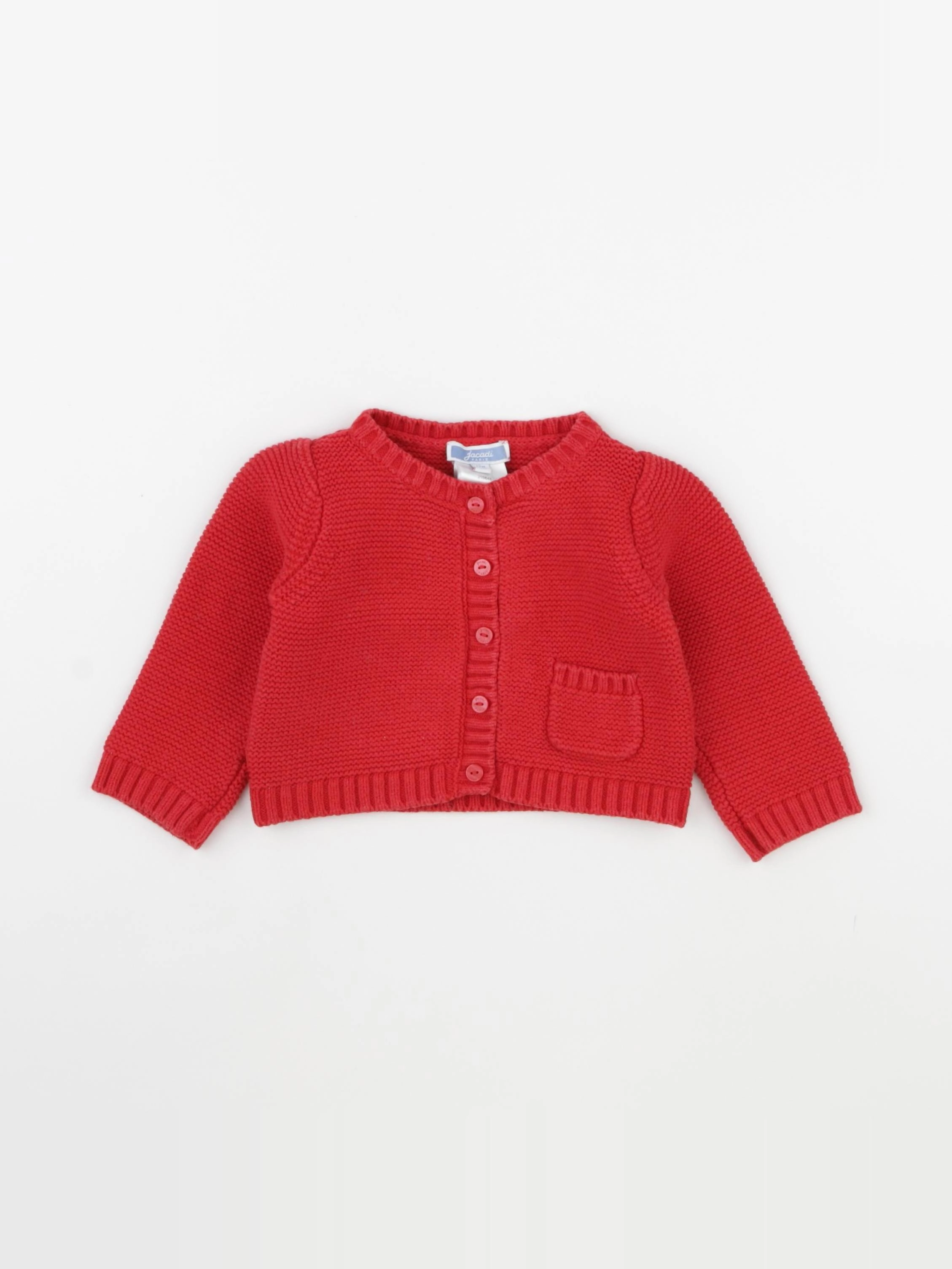 Jacadi - gilet rouge - 12 mois
