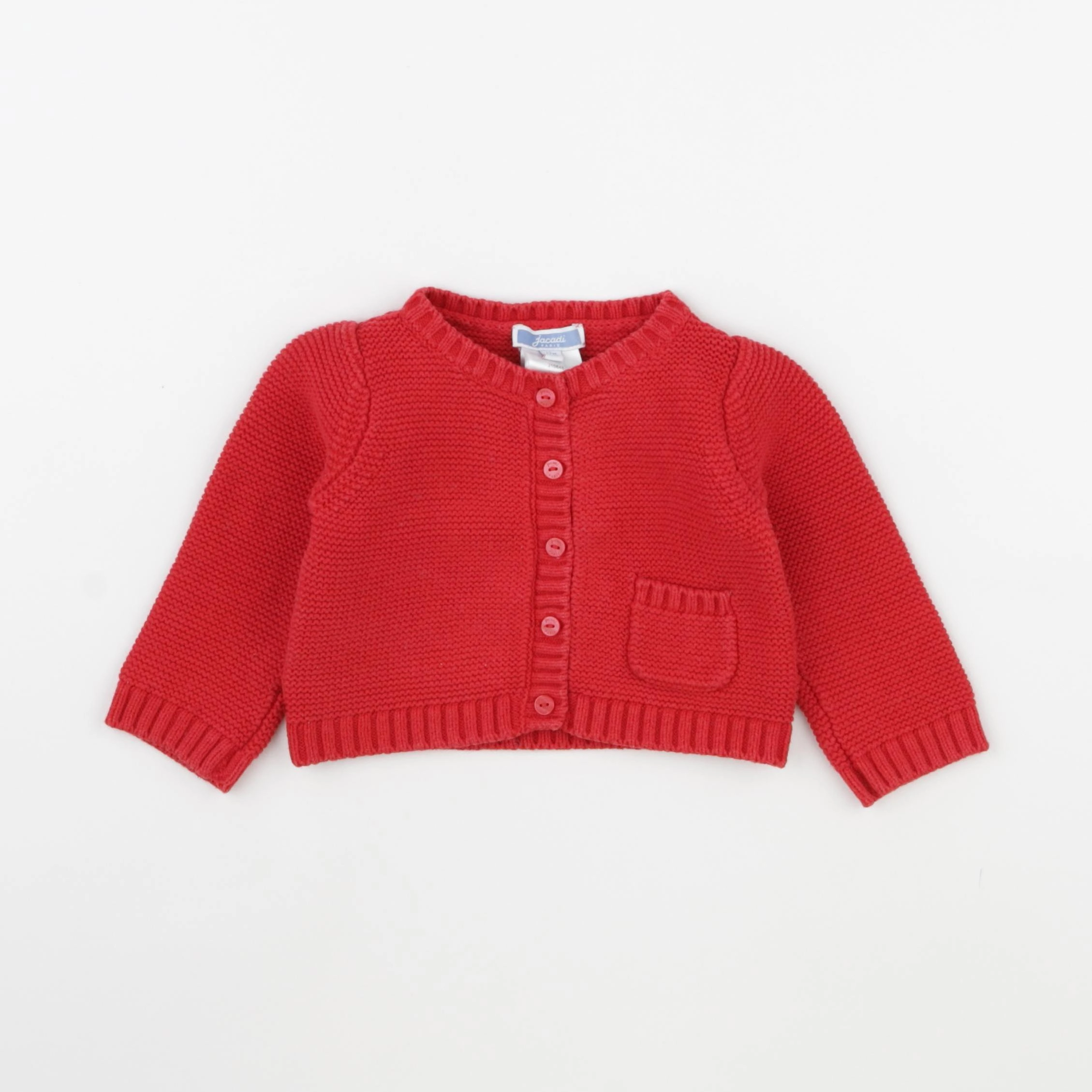 Jacadi - gilet rouge - 12 mois