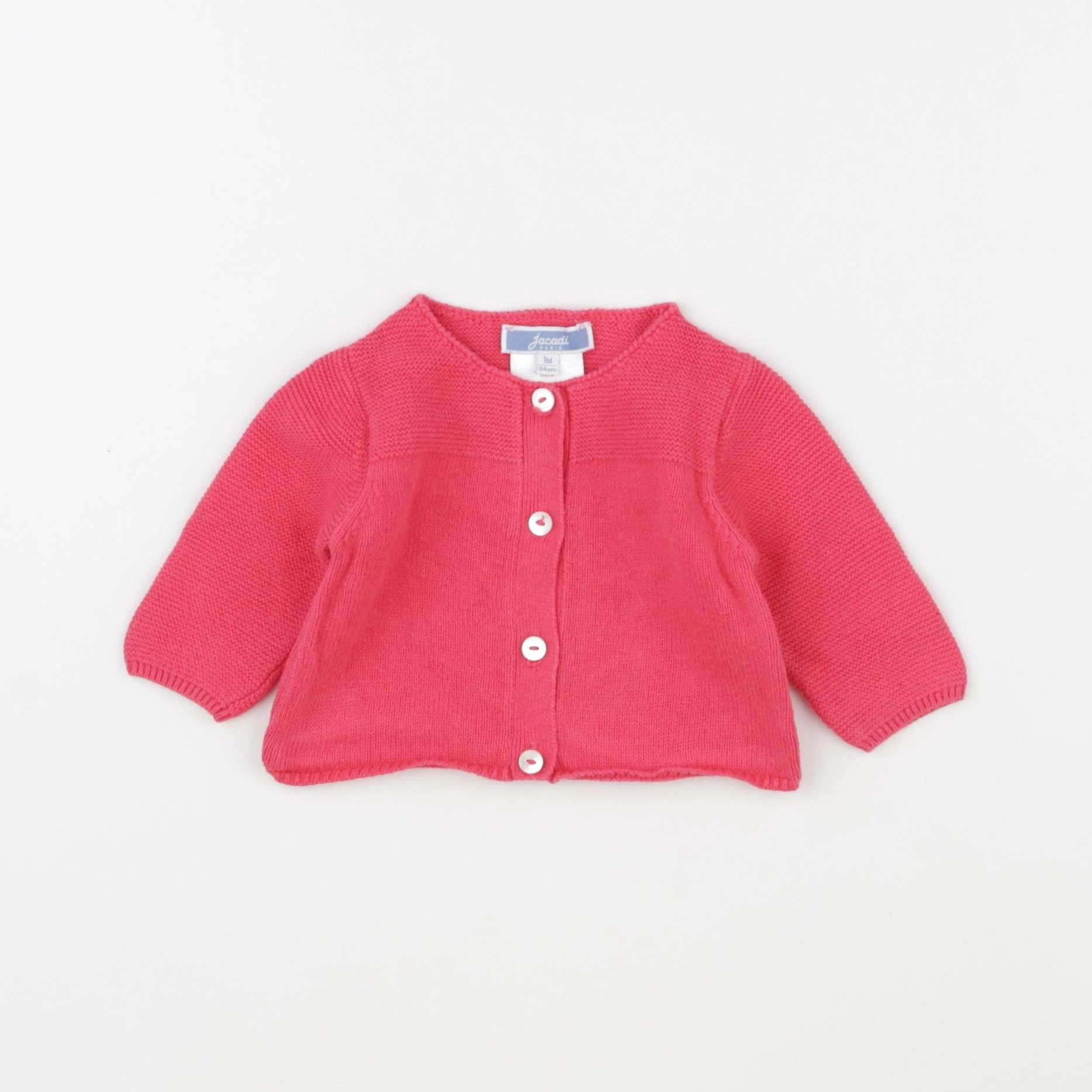Jacadi - gilet rose - 1 mois