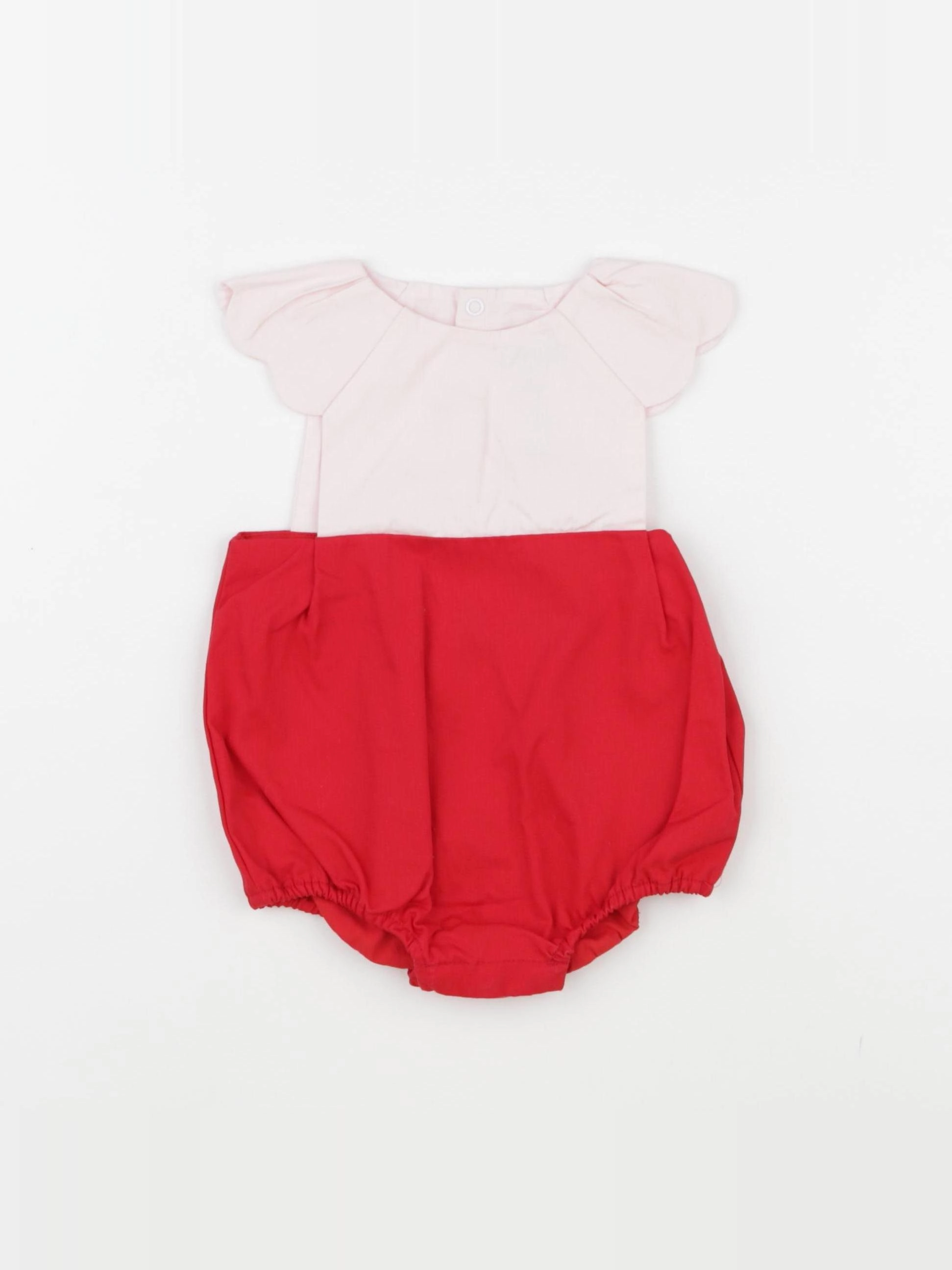 Jacadi - combinaison rose, rouge - 6 mois