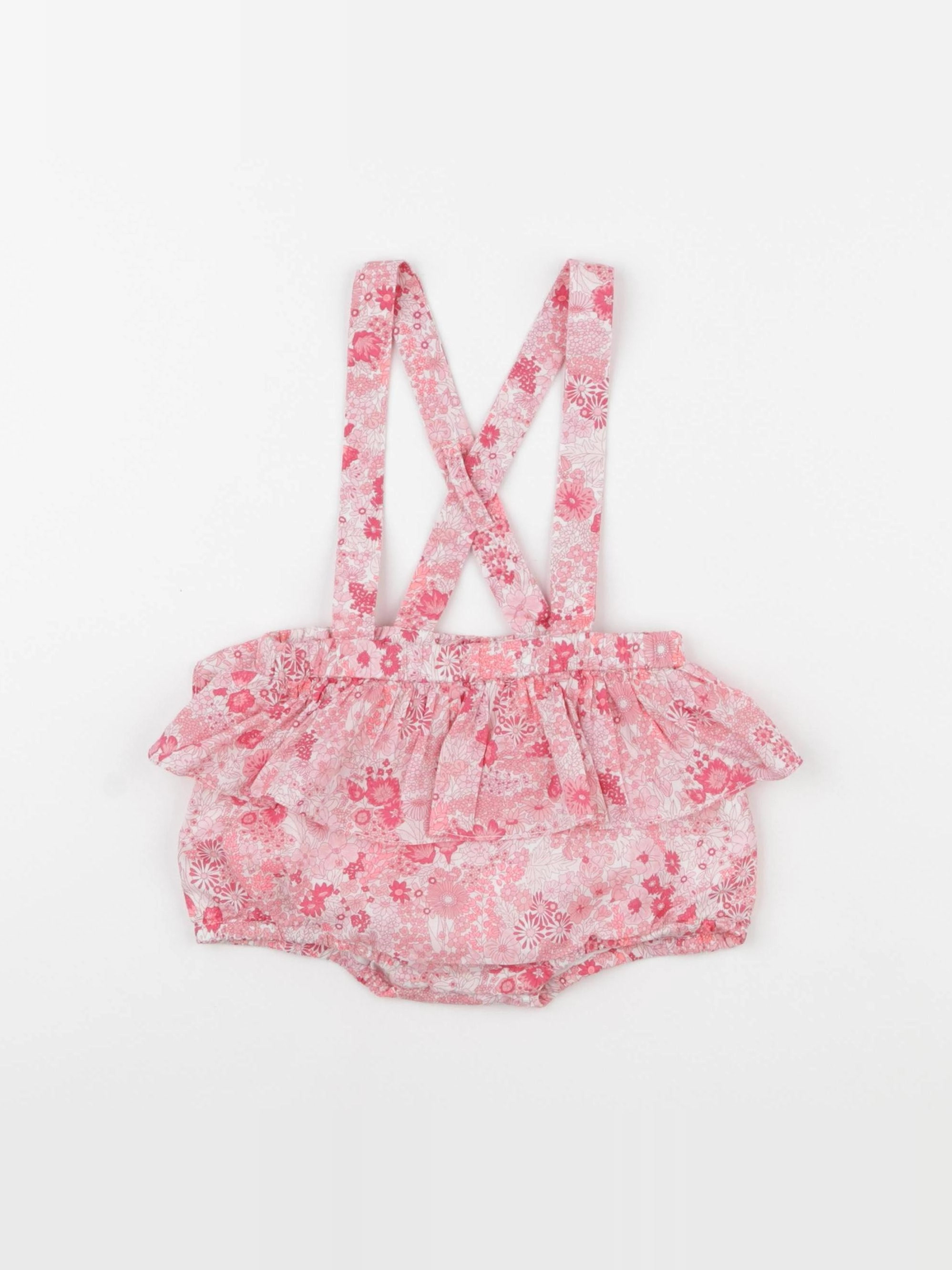 Jacadi - bloomer volants au dos, liberty rose - 18 mois