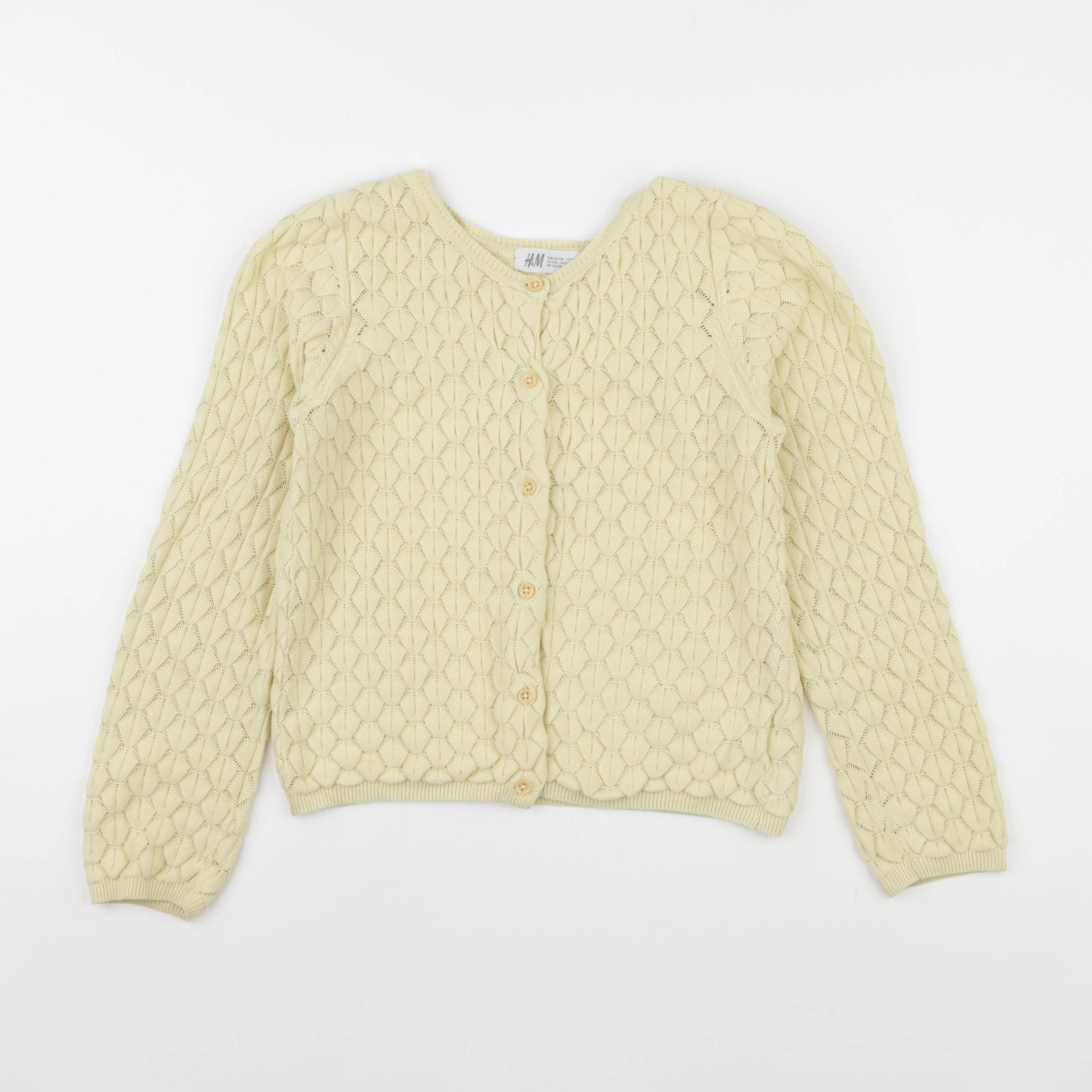 H&M - gilet jaune - 6/8 ans