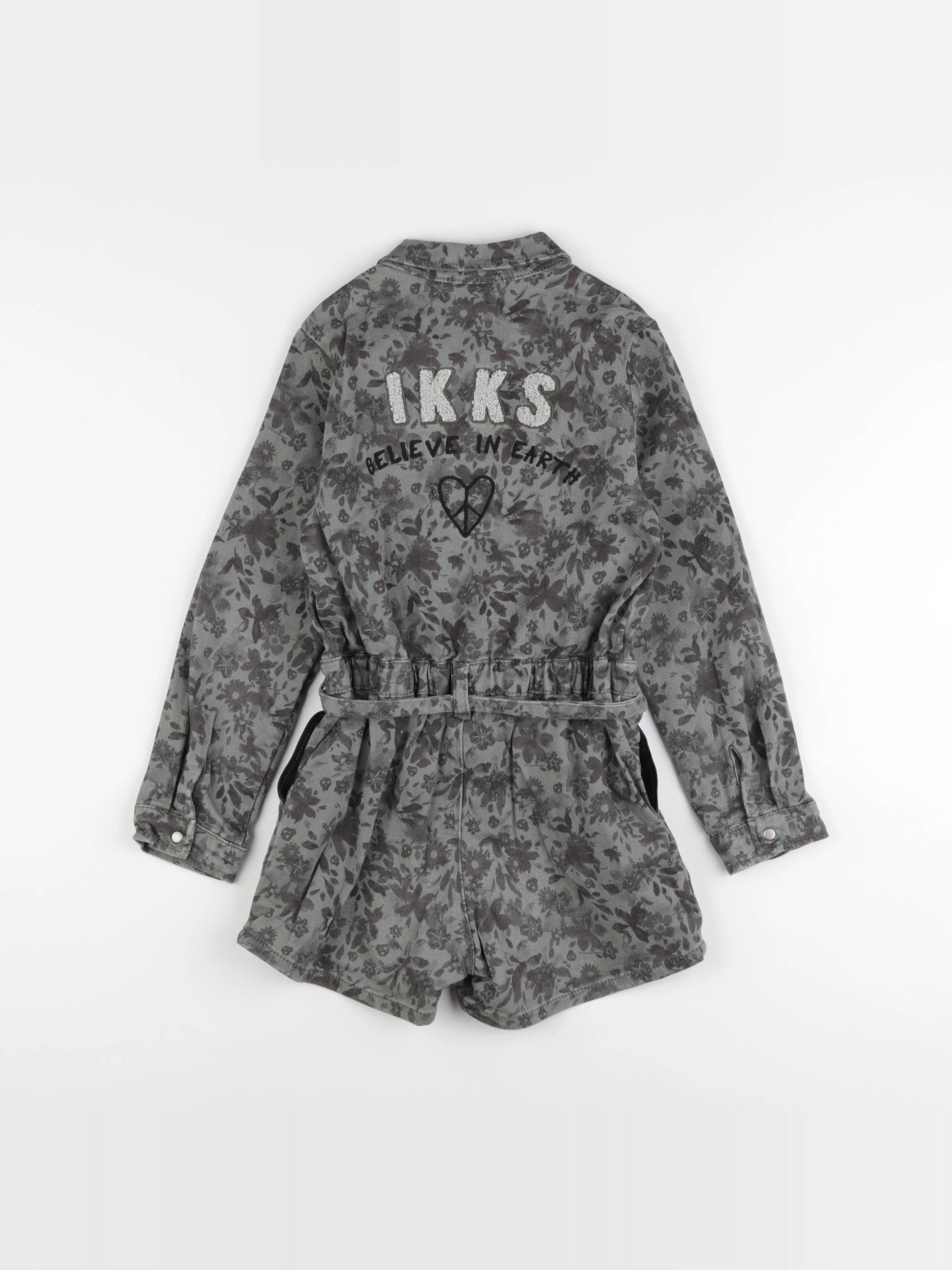 IKKS - combinaison imprimé au dos vert - 8 ans