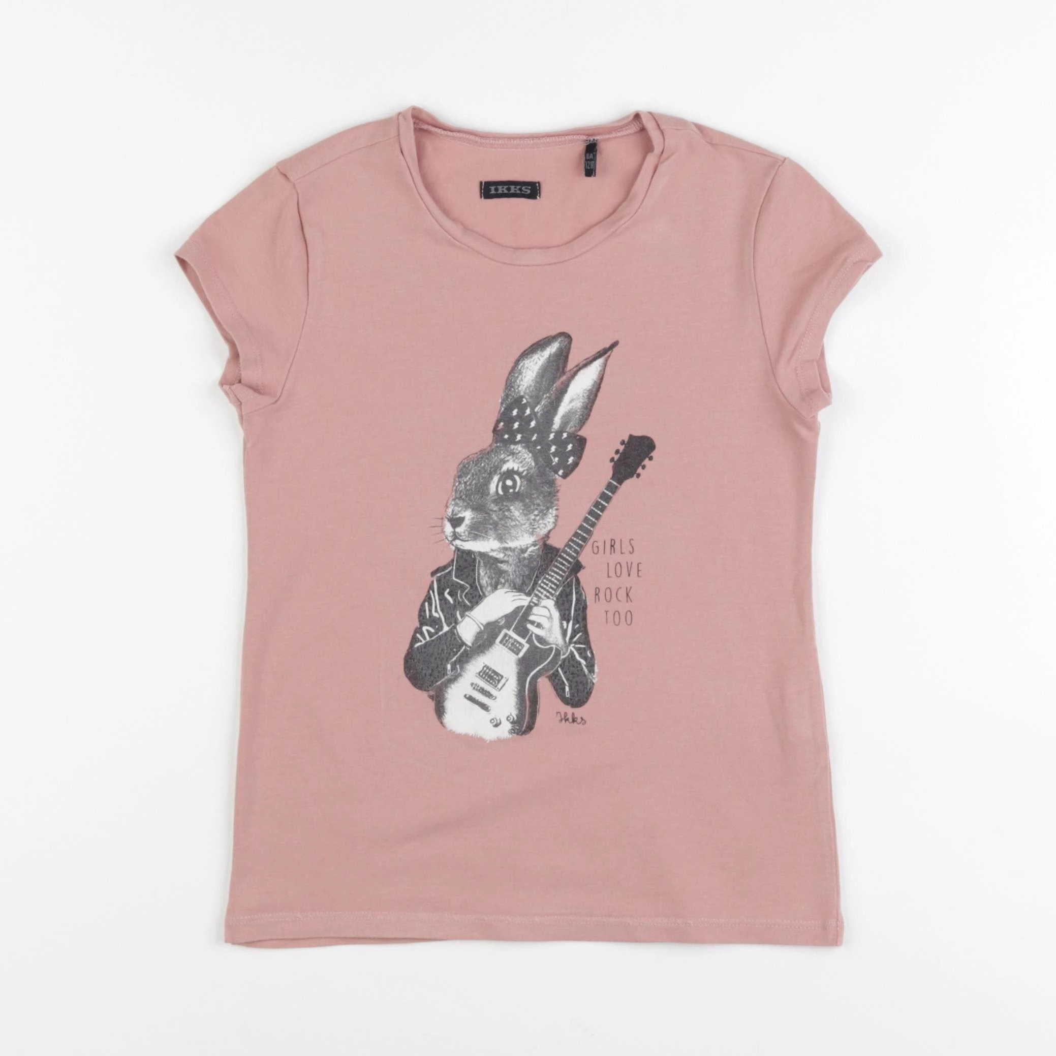 IKKS - tee-shirt rose - 8 ans