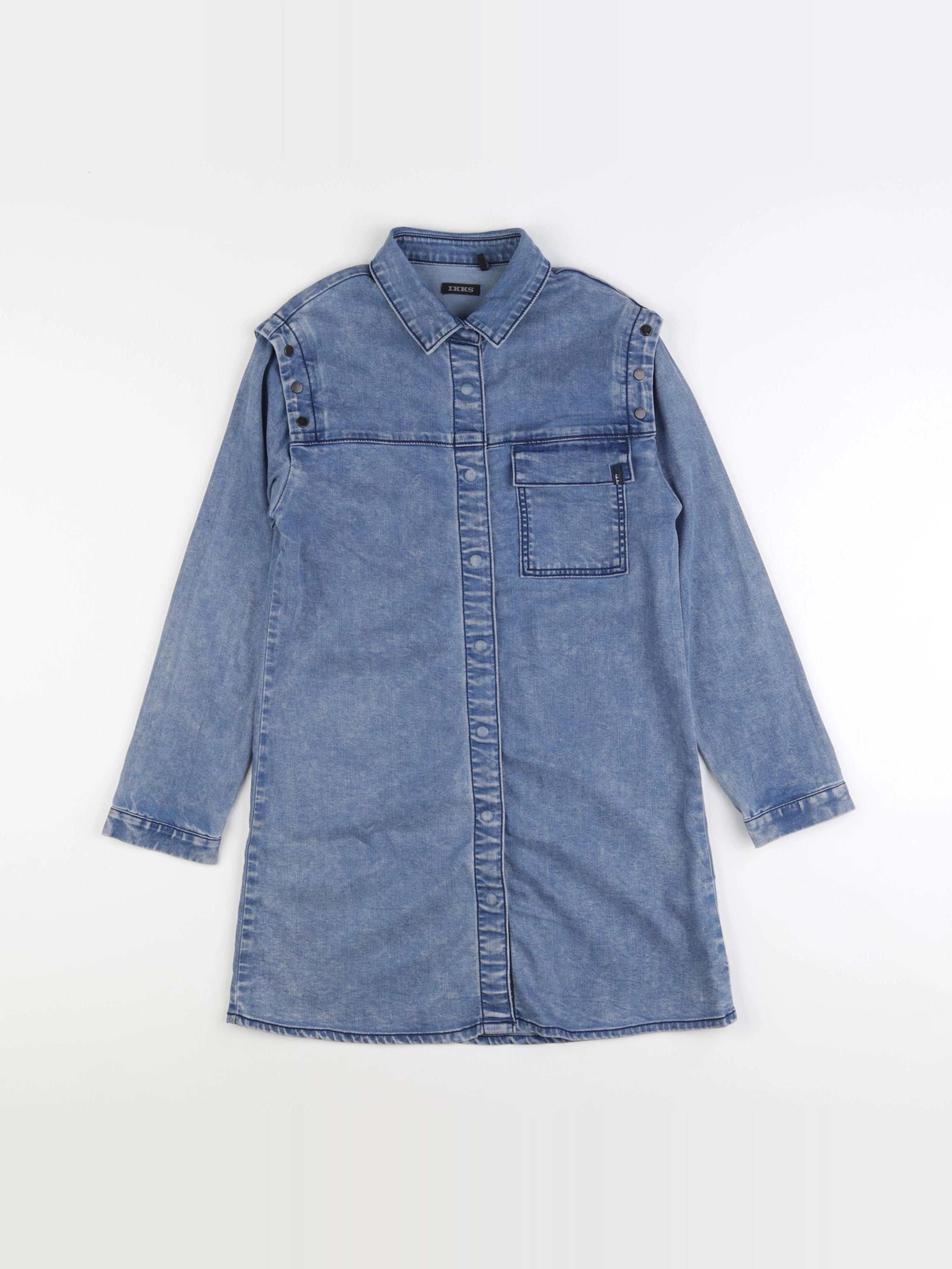 IKKS - robe imprimé au dos bleu - 8 ans