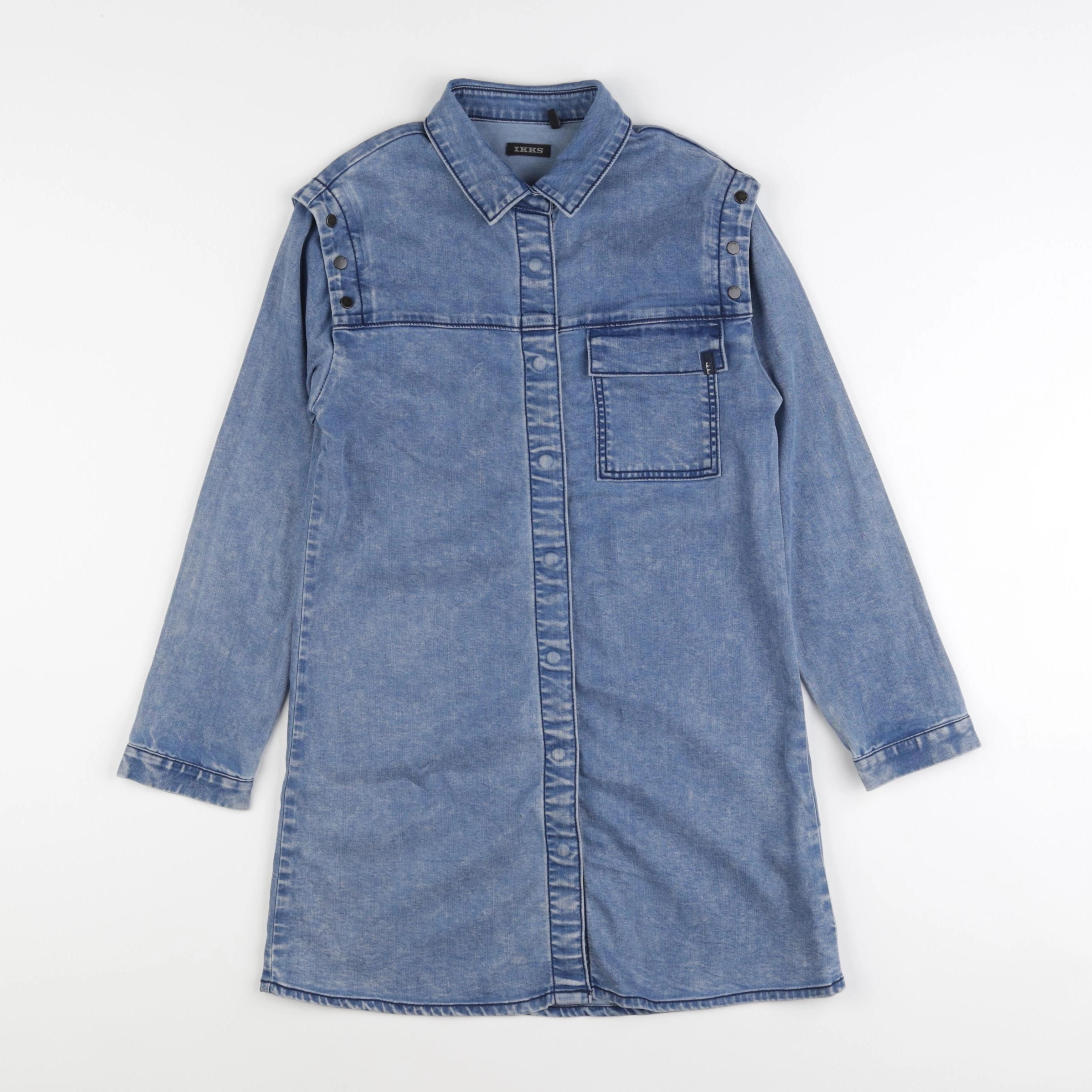 IKKS - robe imprimé au dos bleu - 8 ans